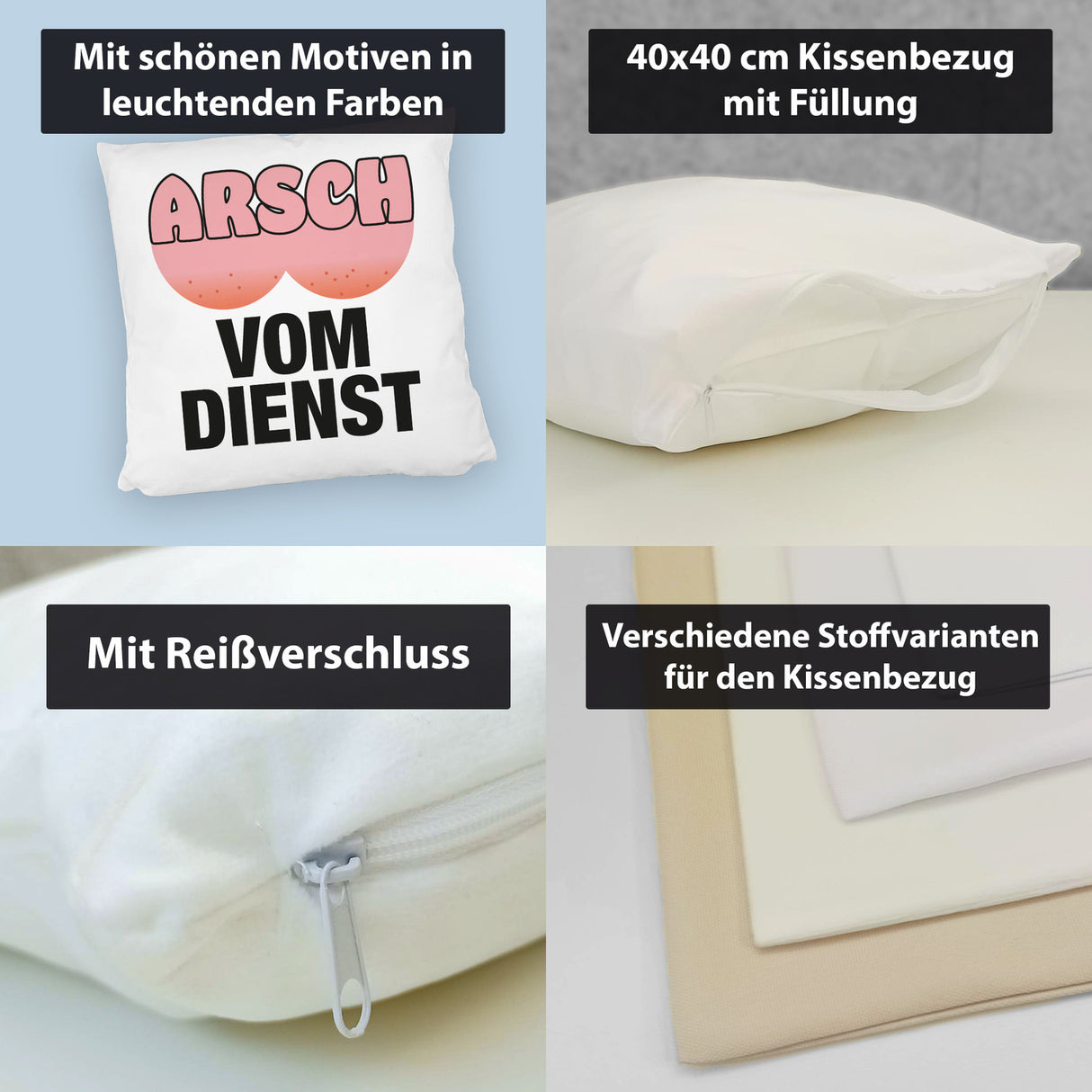 Arsch vom Dienst Kissen