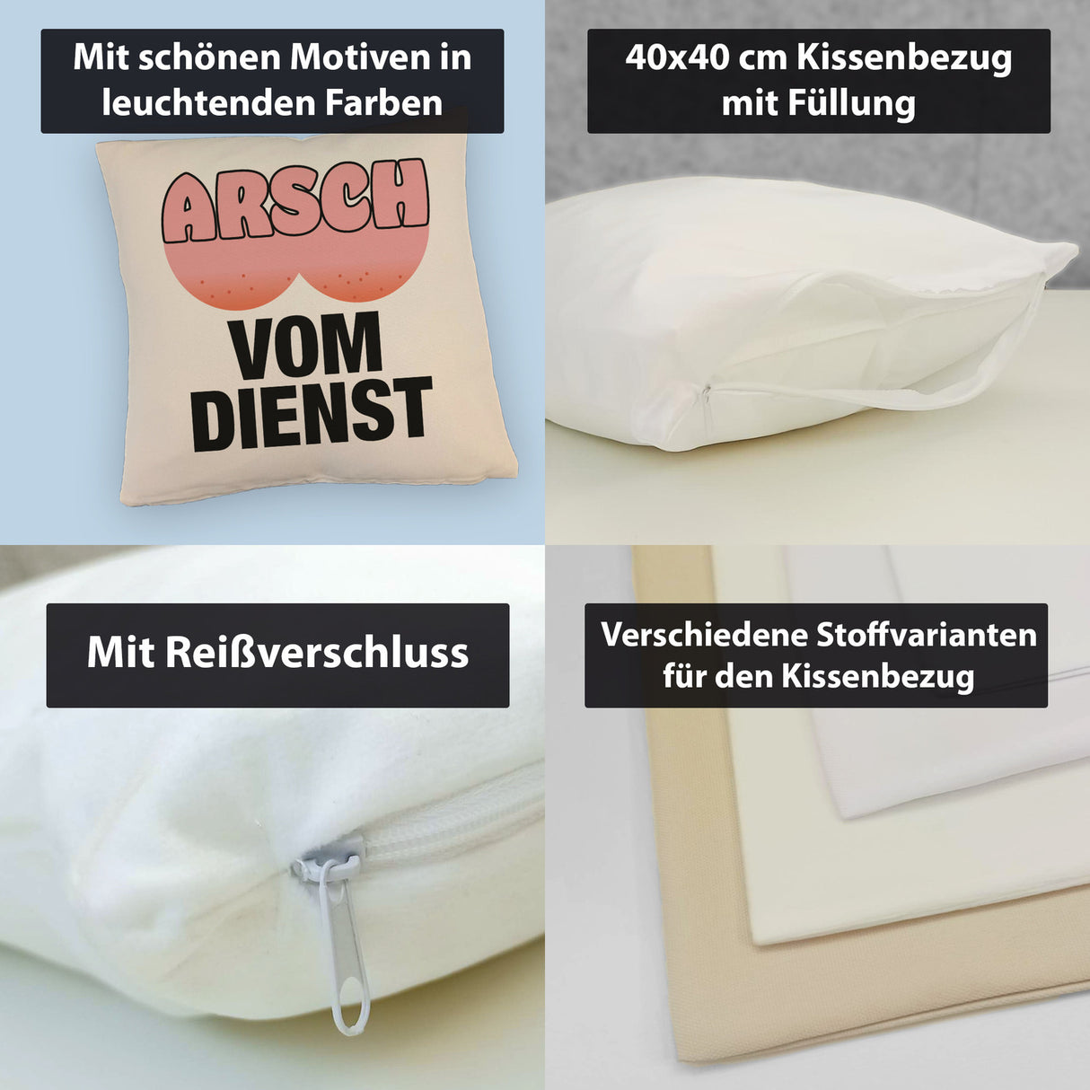 Arsch vom Dienst Kissen