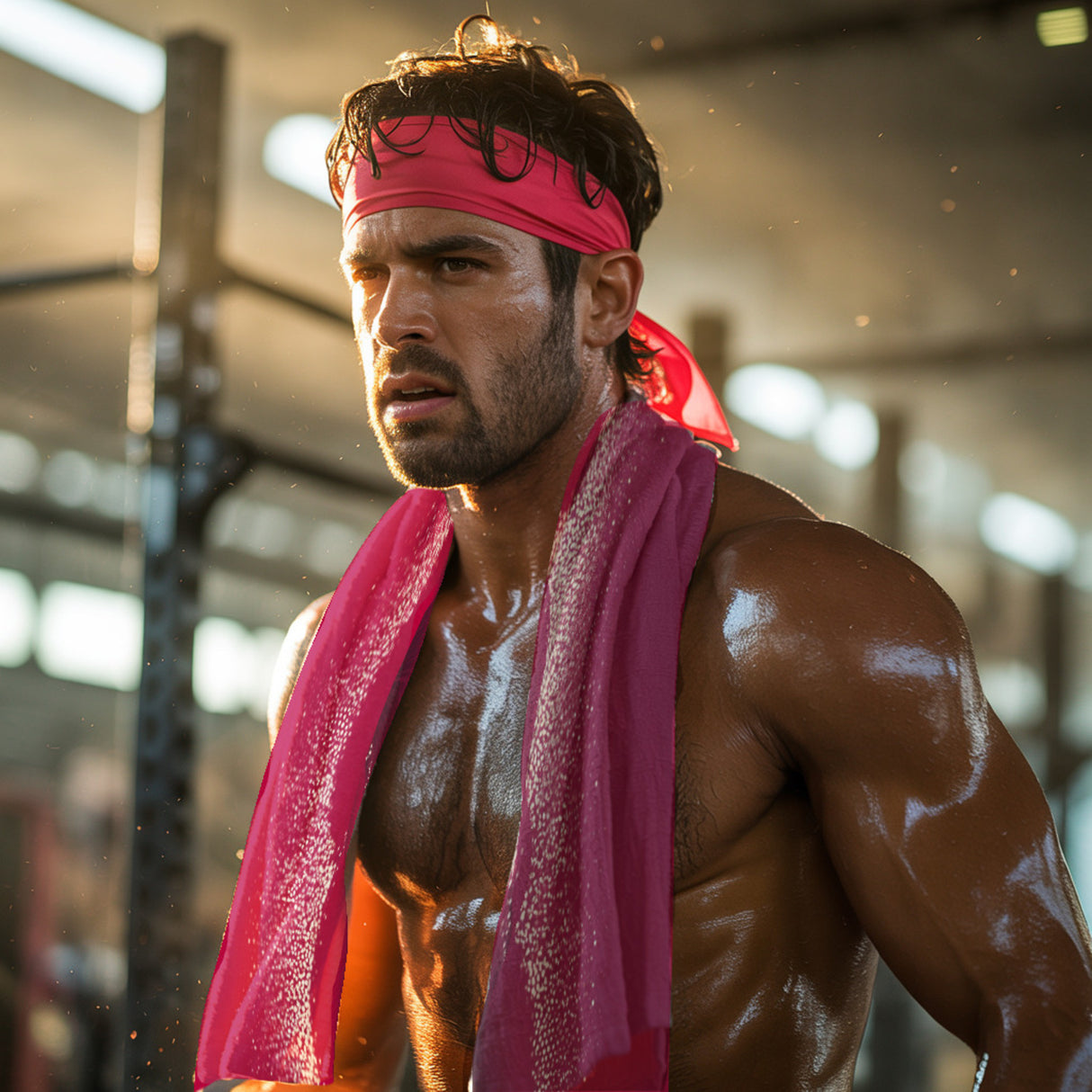 Abstrakt Karmesinrot Eishandtuch für moderne Designliebhaber