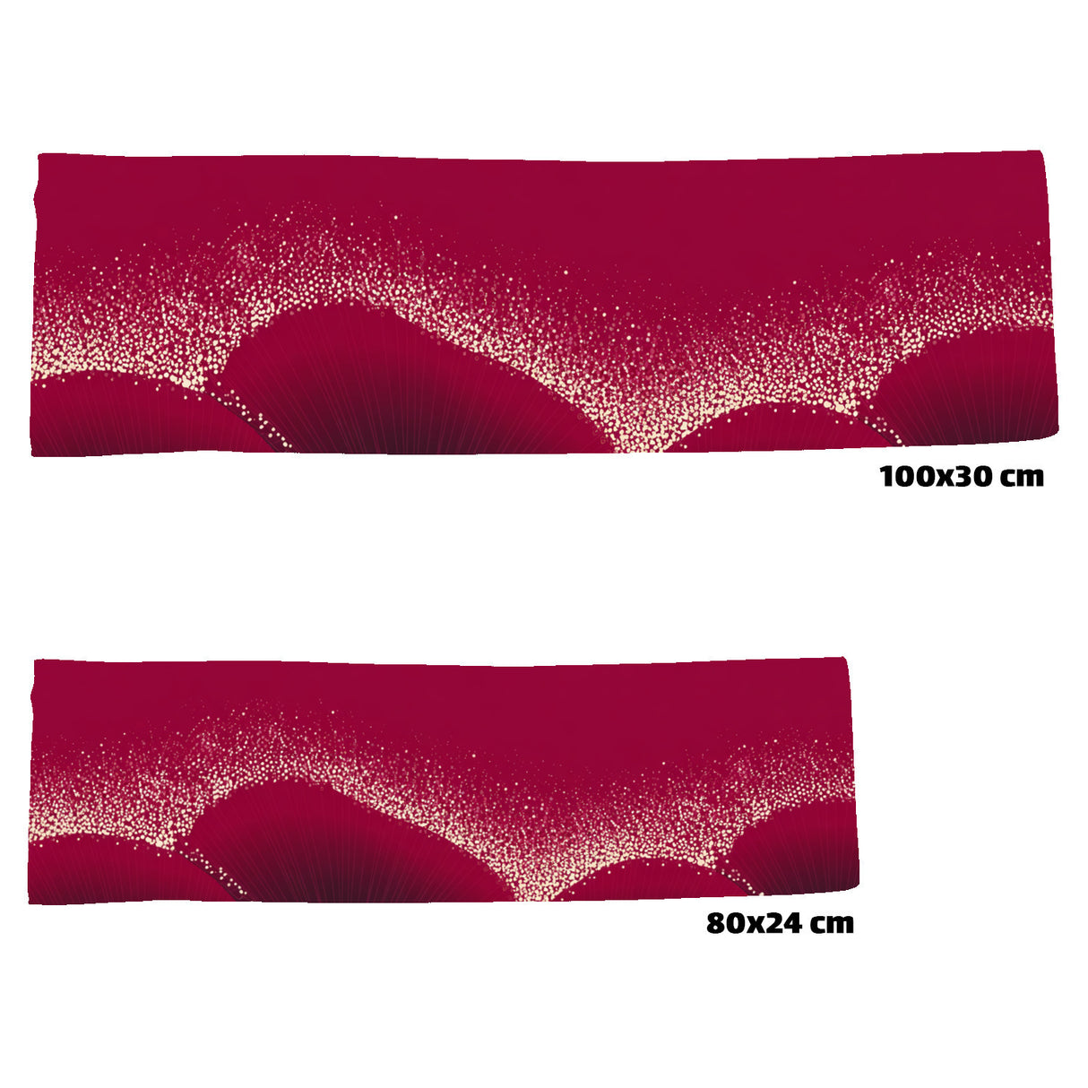 Abstrakt Karmesinrot Eishandtuch für moderne Designliebhaber