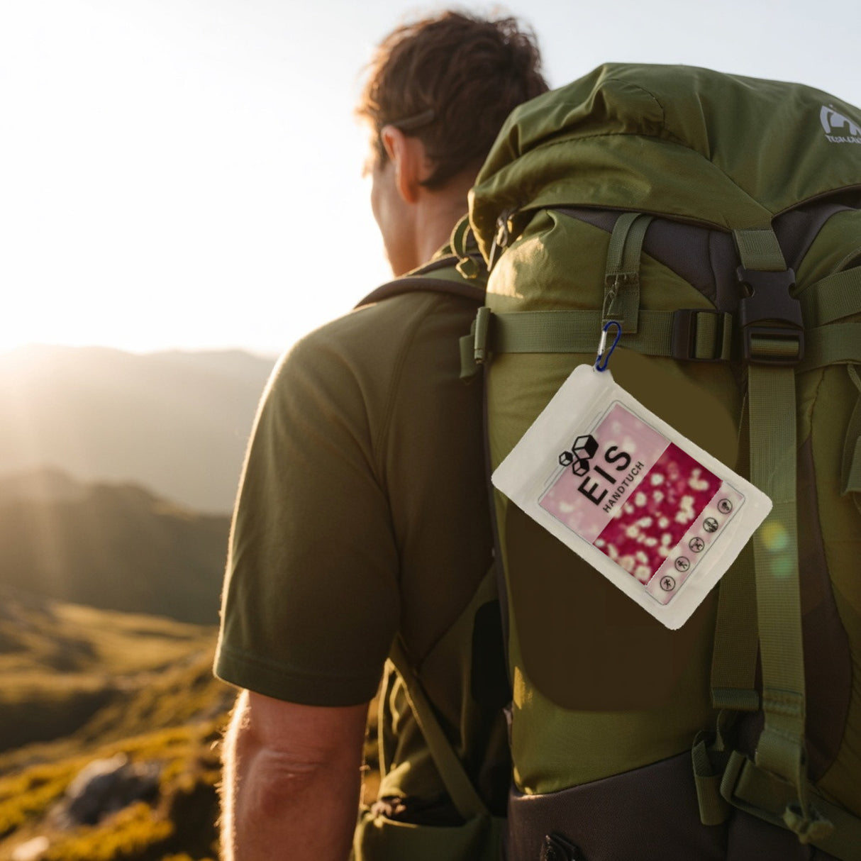 Abstrakt Karmesinrot Eishandtuch für moderne Designliebhaber