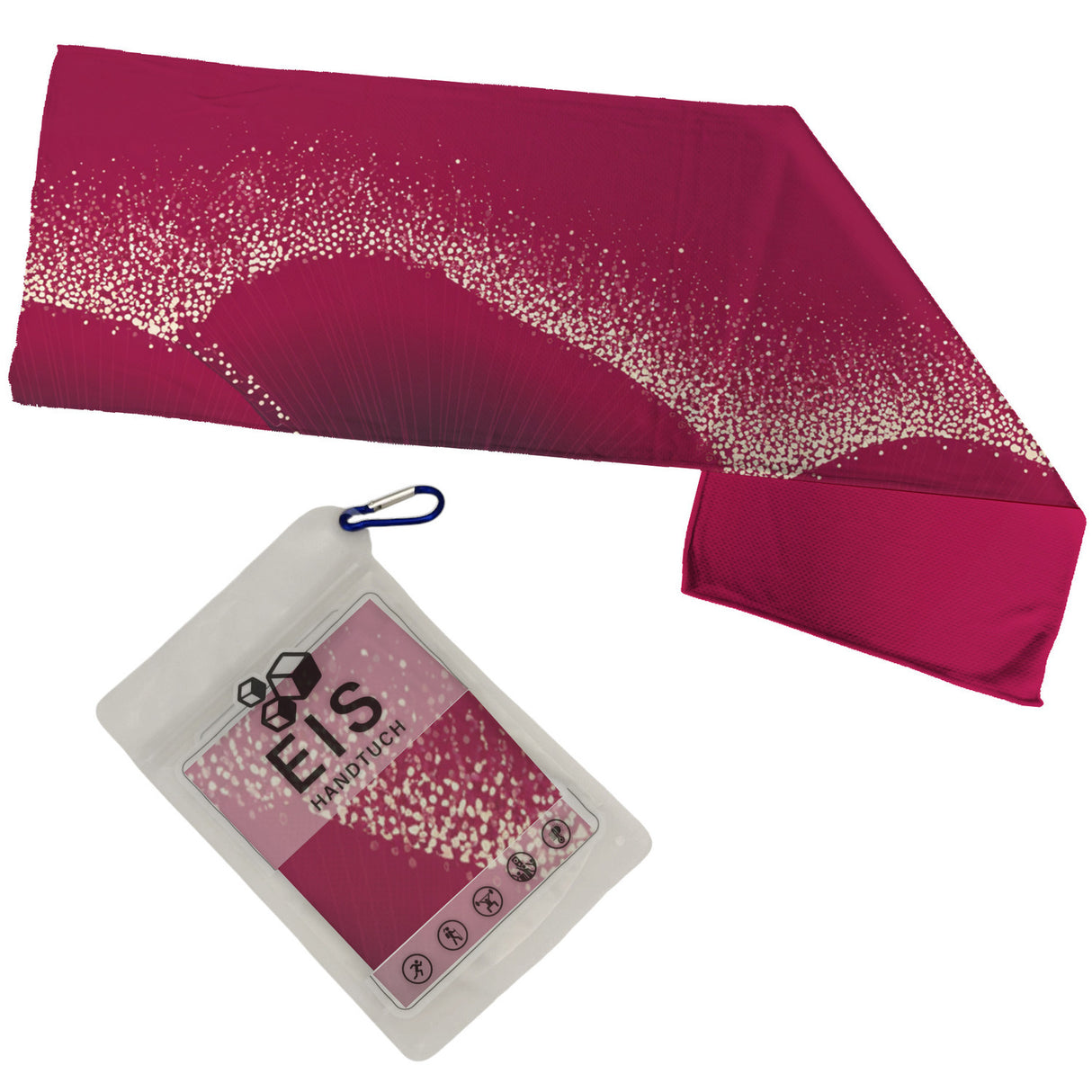 Abstrakt Karmesinrot Eishandtuch für moderne Designliebhaber