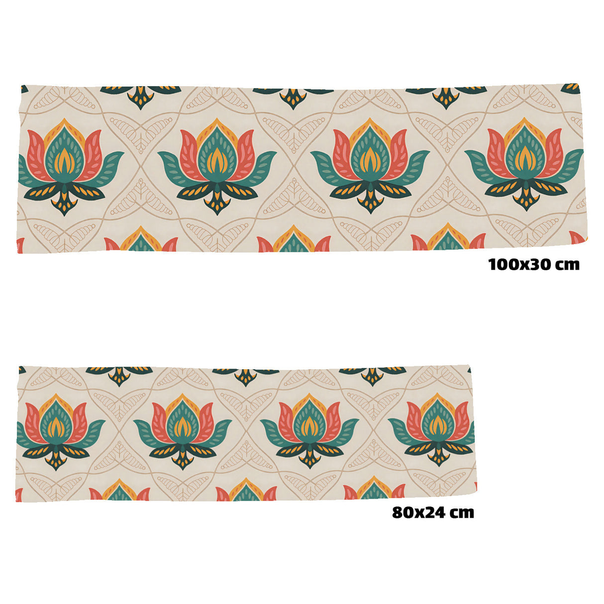 Lotusblume Eishandtuch im Kachelmuster