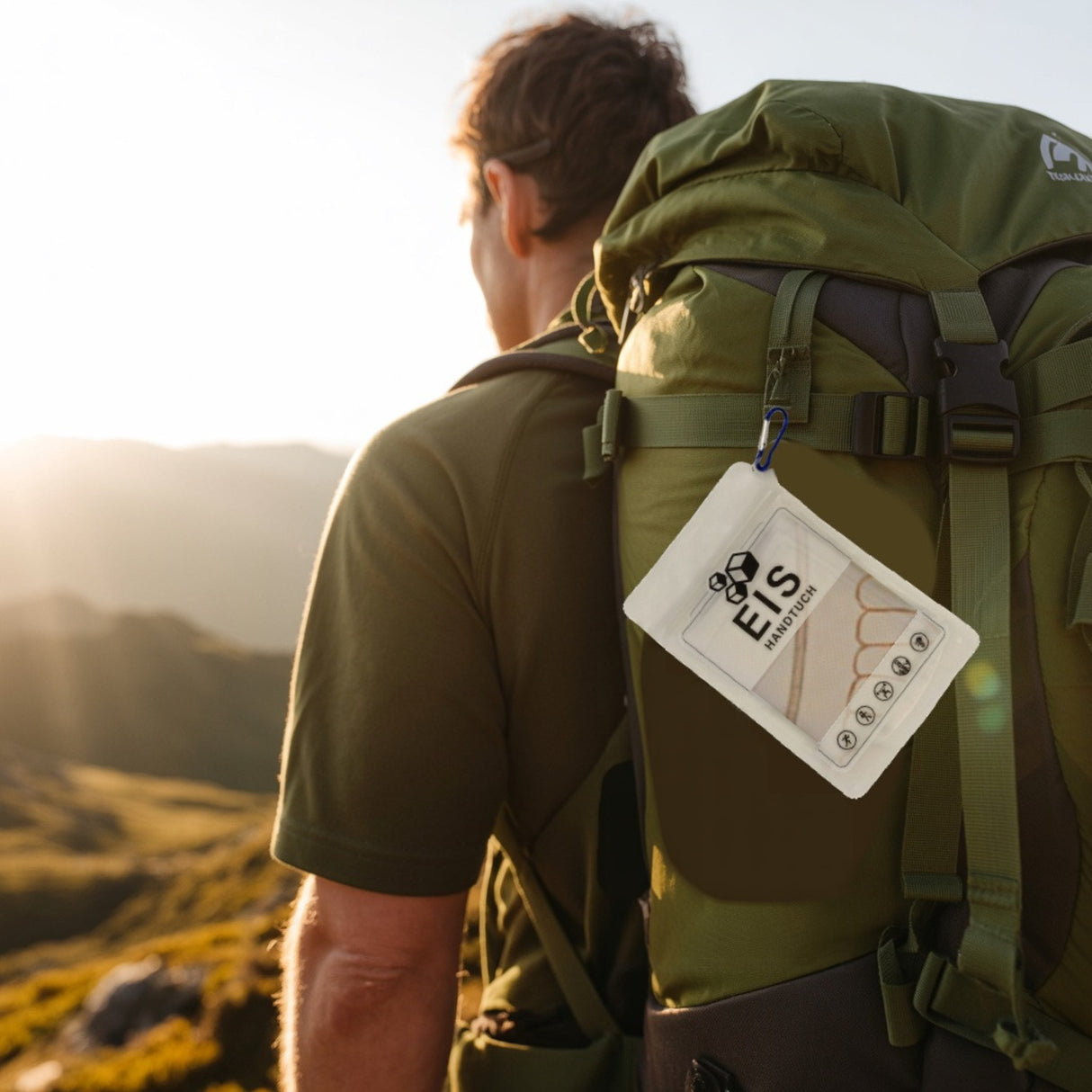 Lotusblume Eishandtuch im Kachelmuster