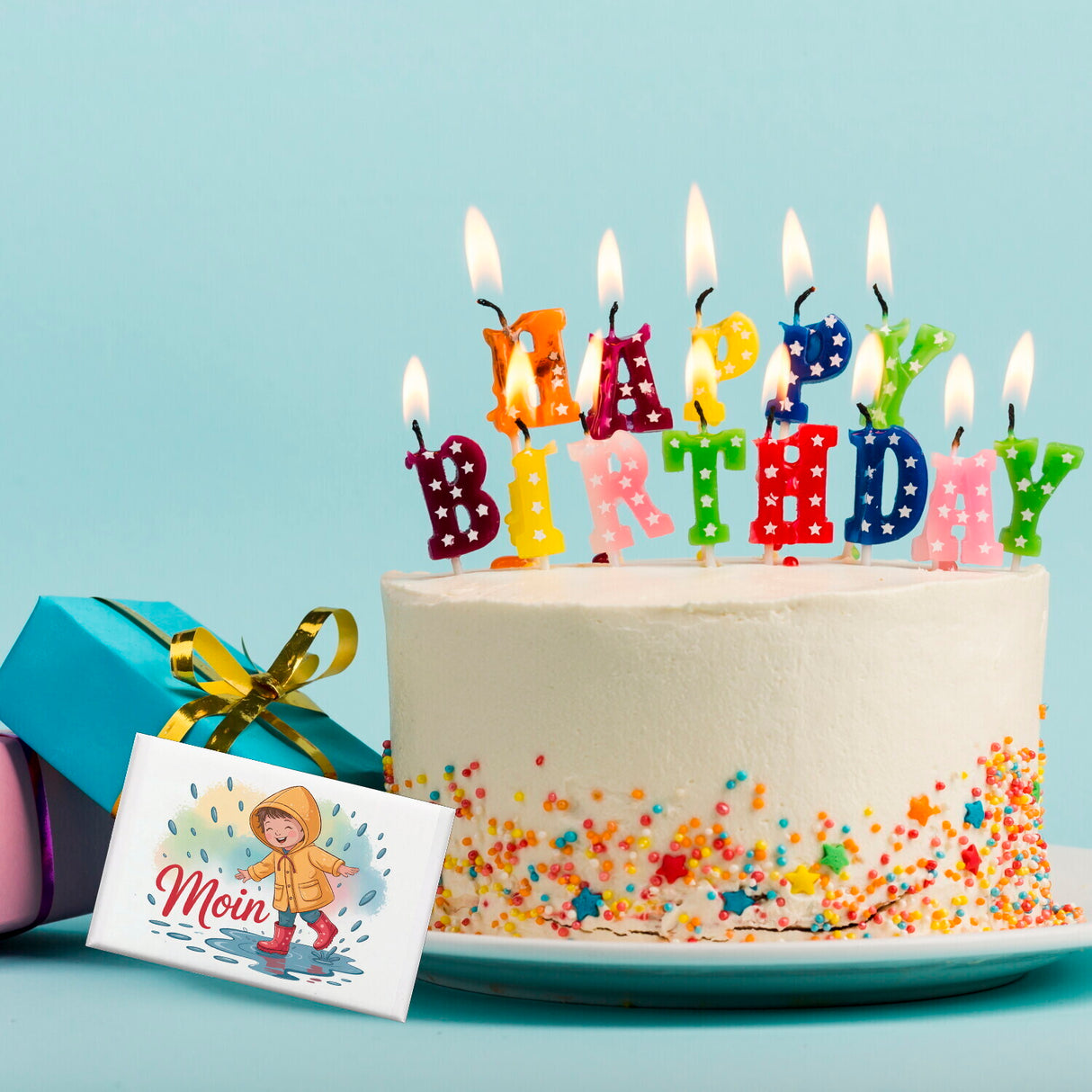 Fröhlicher Regentag MOIN Souvenir Souvenir Magnet