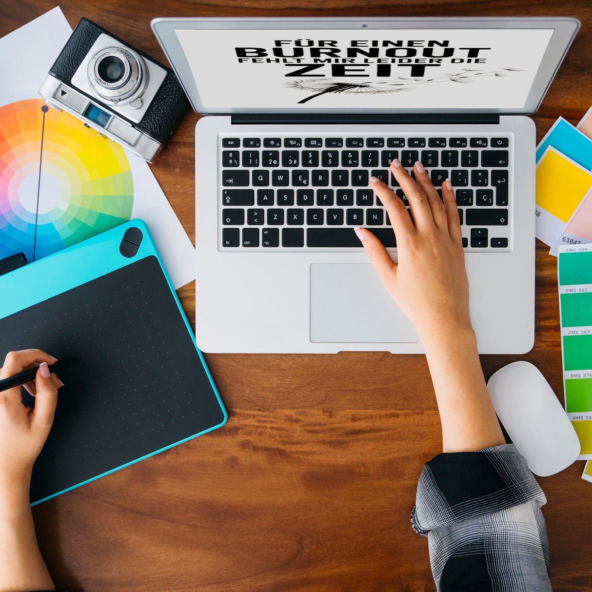 Für einen Burnout fehlt mir Zeit Löwenzahn Souvenir Magnet für Büro