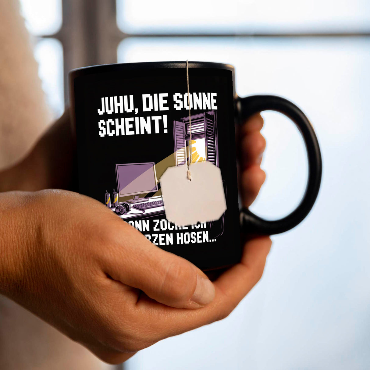 Zocker Tasse - die Sonne scheint! Dann zocke ich mit kurzen Hosen…