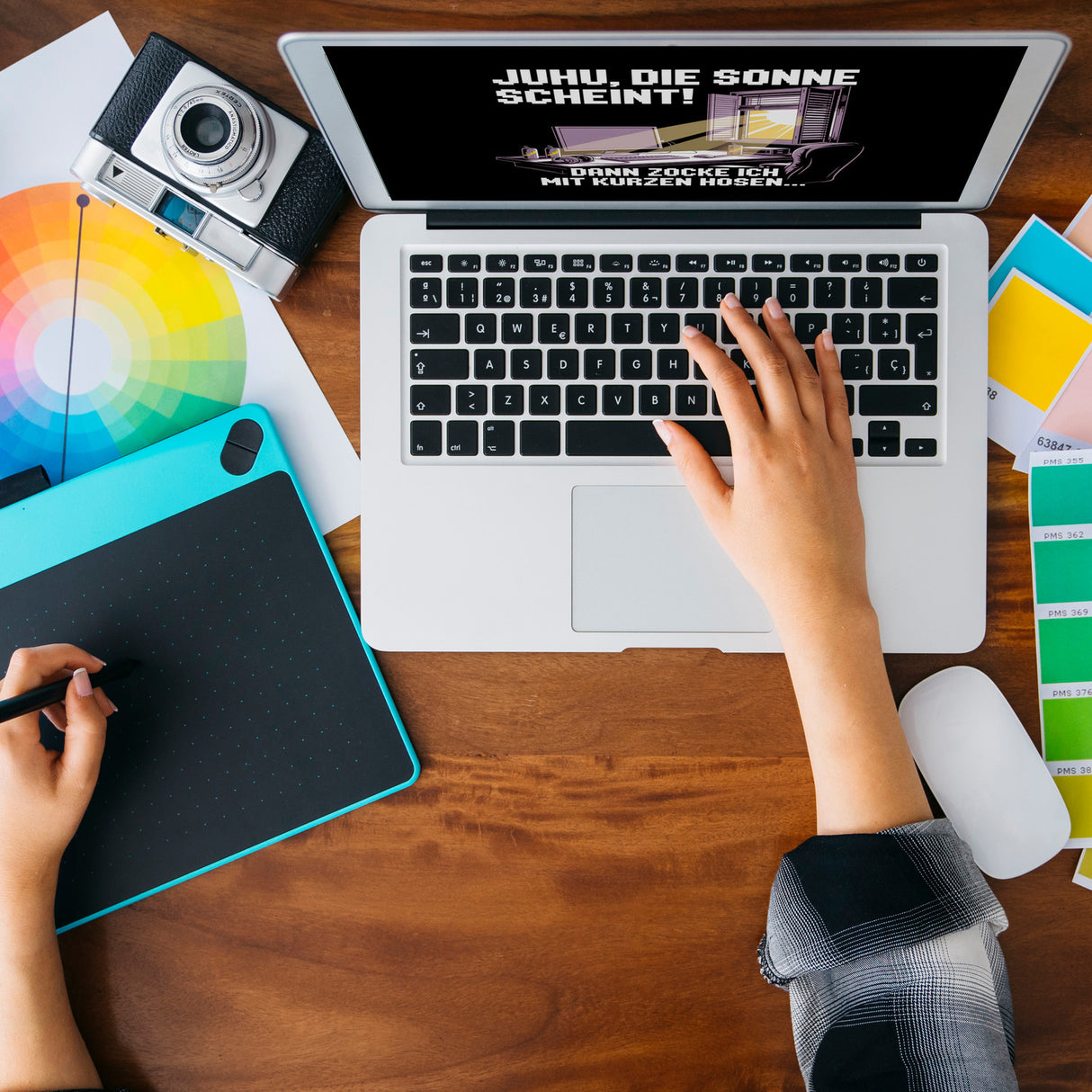 Zocker Tasse - die Sonne scheint! Dann zocke ich mit kurzen Hosen…