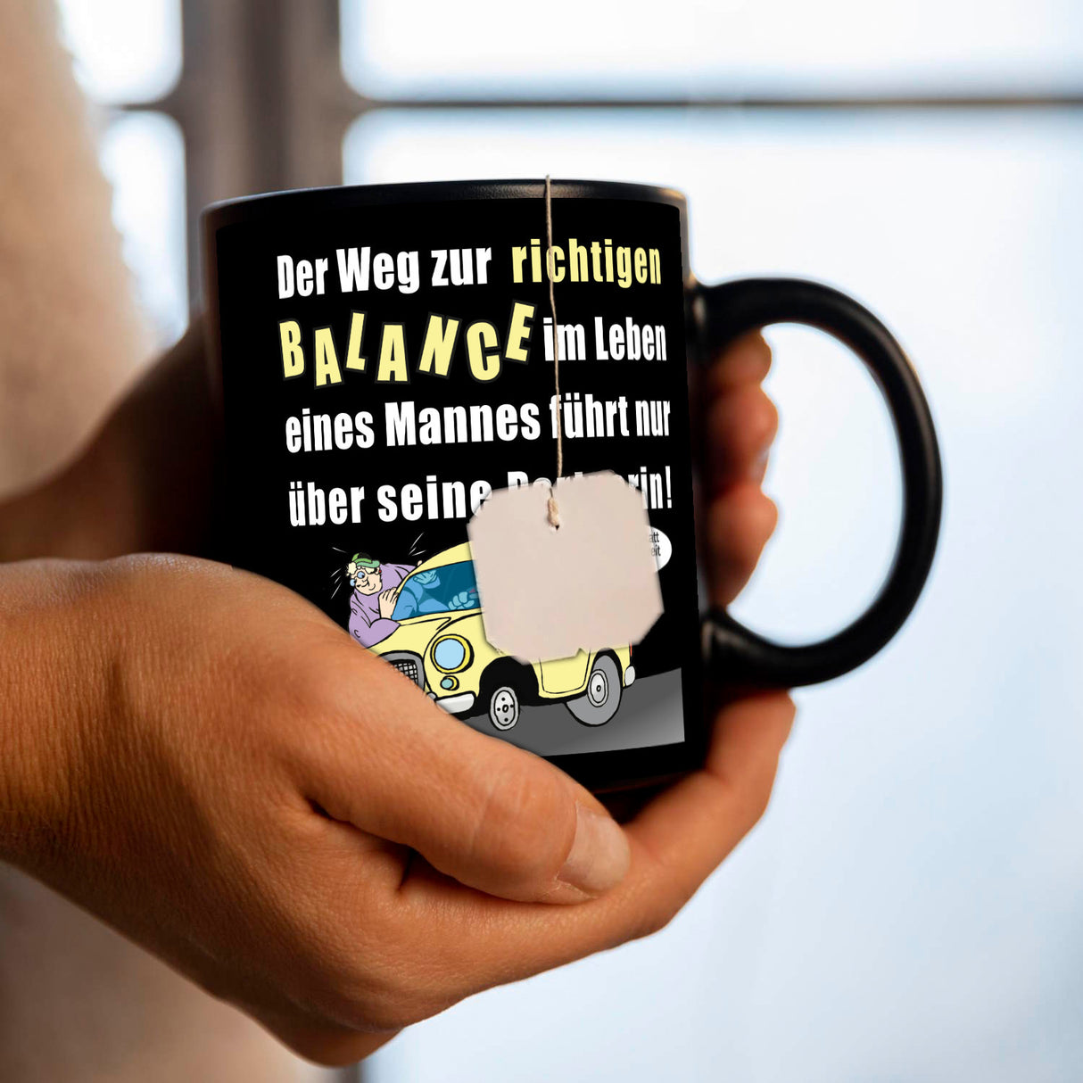 Weg zur Balance im Leben Tasse
