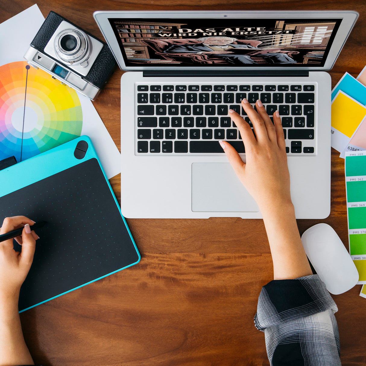 Das alte wird nie ersetzt Souvenir Magnet Bibliothek für Opa