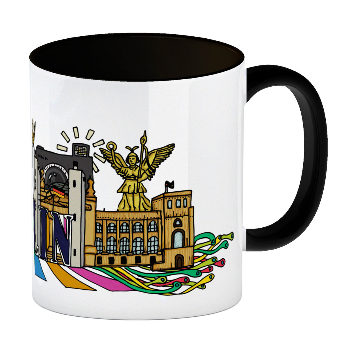 Berlin Wimmelgrafik Kaffeebecher