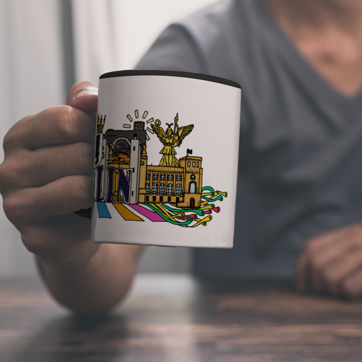 Berlin Wimmelgrafik Kaffeebecher