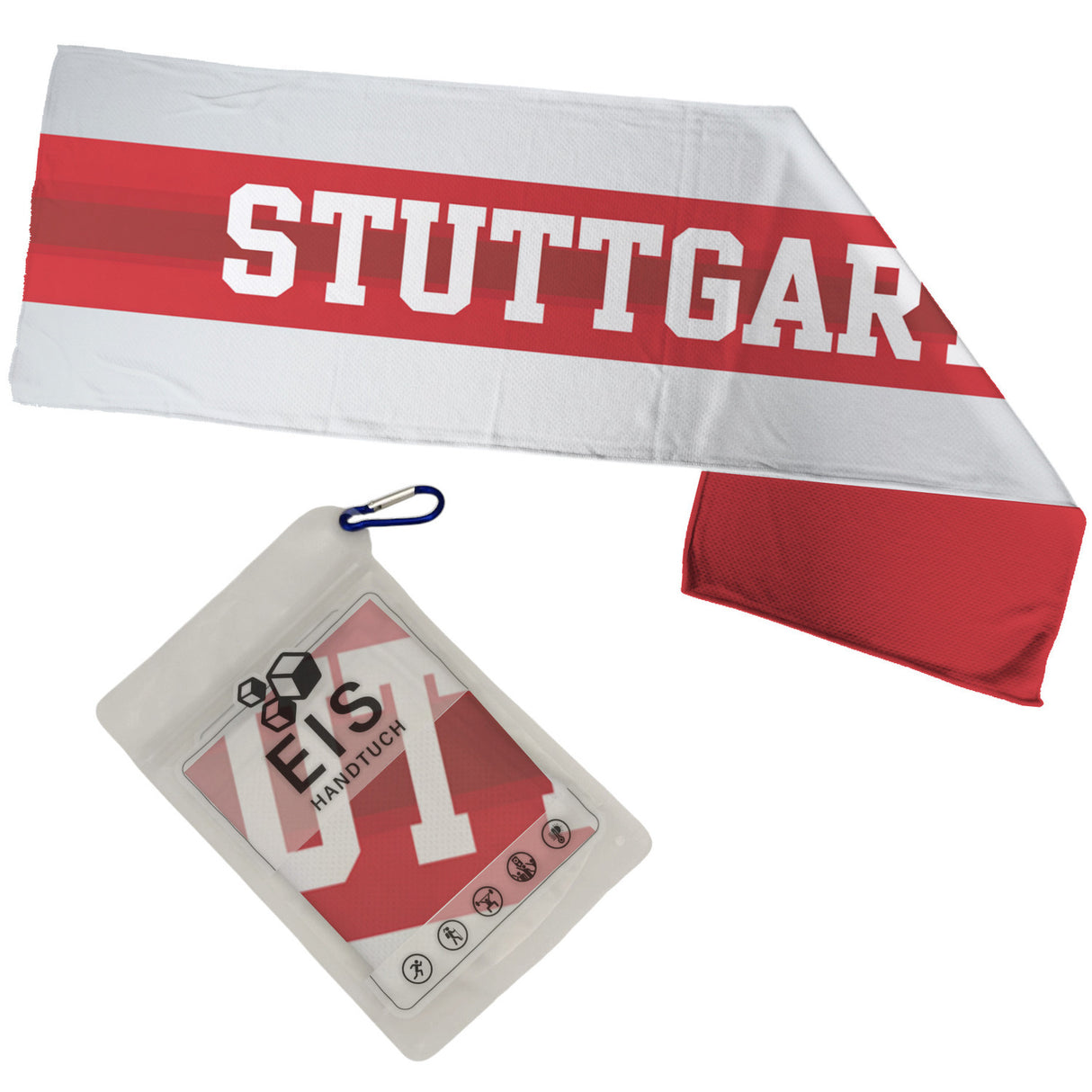 Stuttgart Eishandtuch mit rotem Brustring
