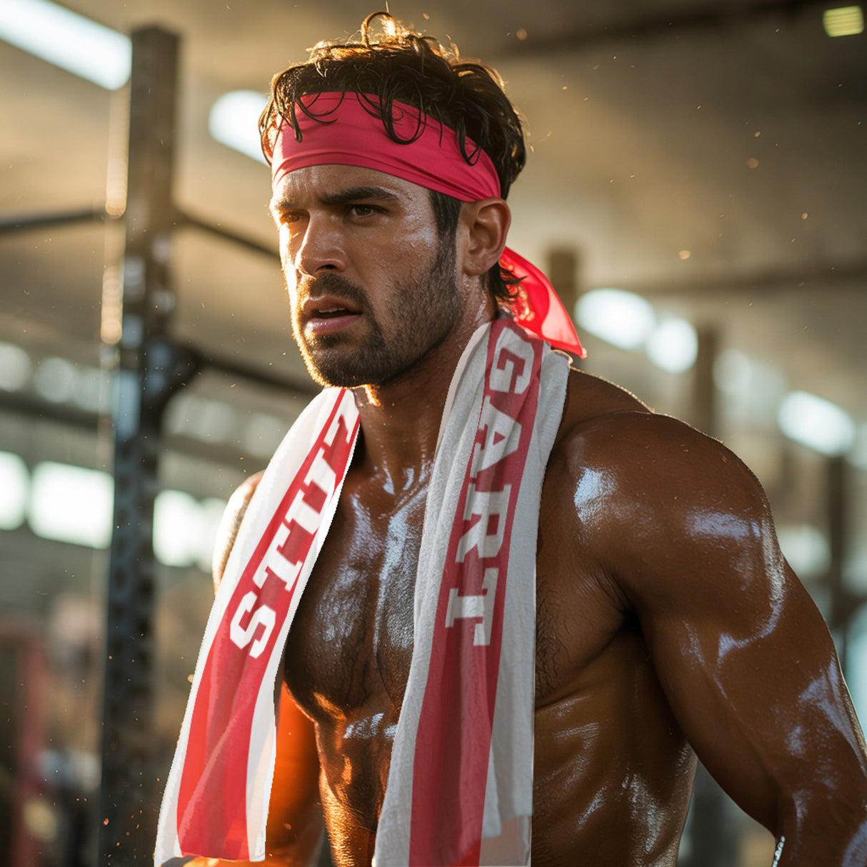 Stuttgart Eishandtuch mit rotem Brustring