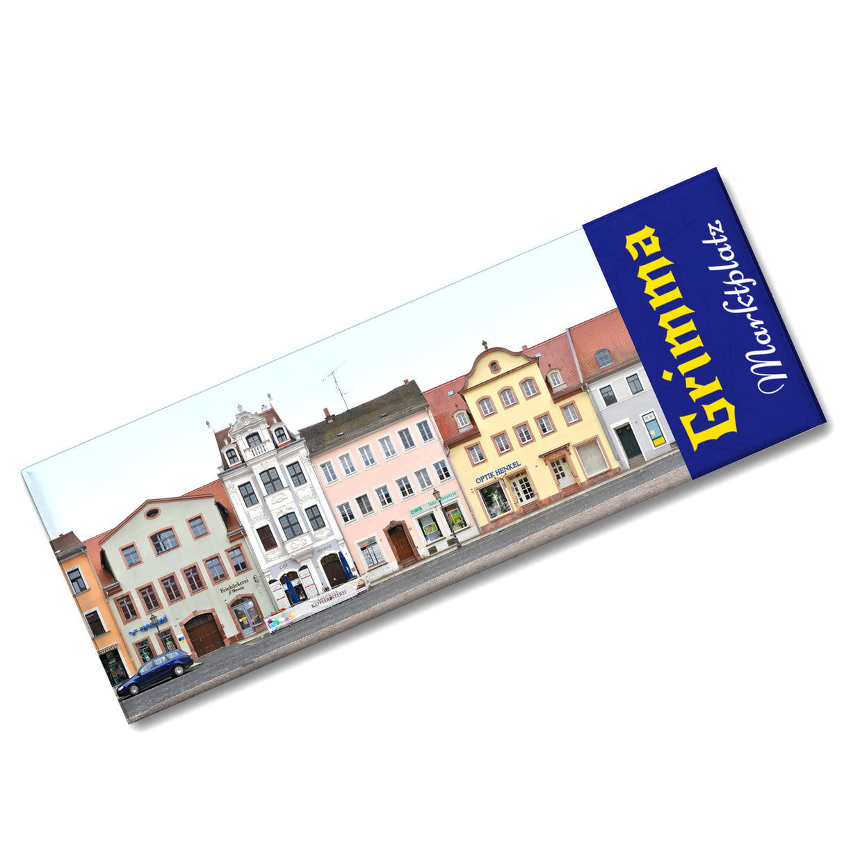streetline Grimma Marktplatz Panorama Souvenir Magnet
