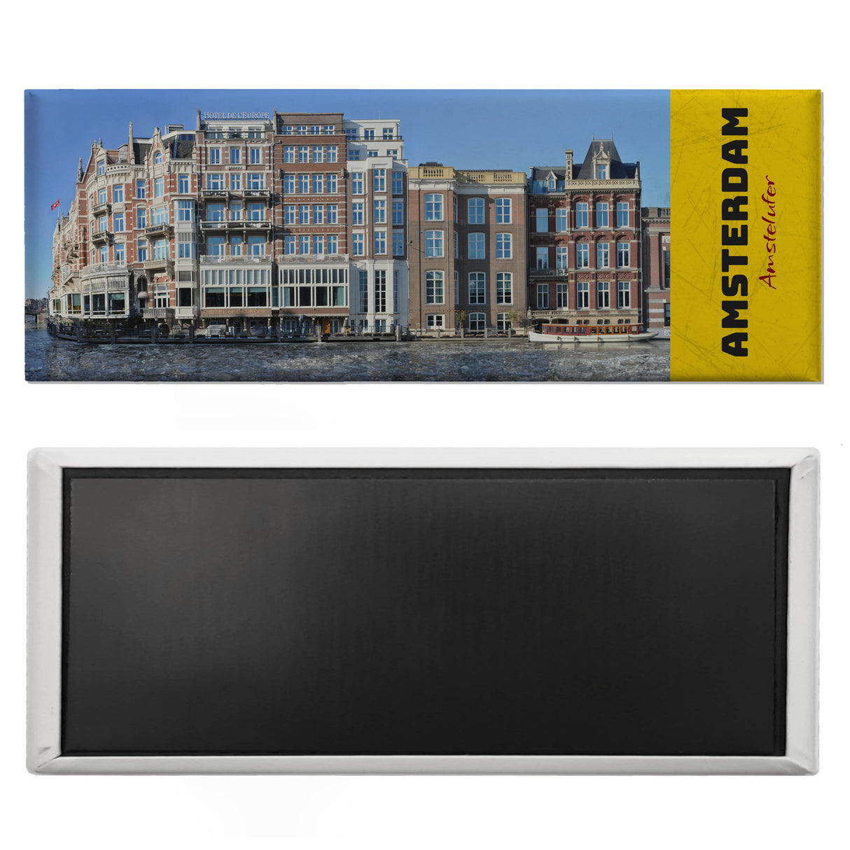 streetline Amsterdam Amstelufer Panorama Souvenir Magnet