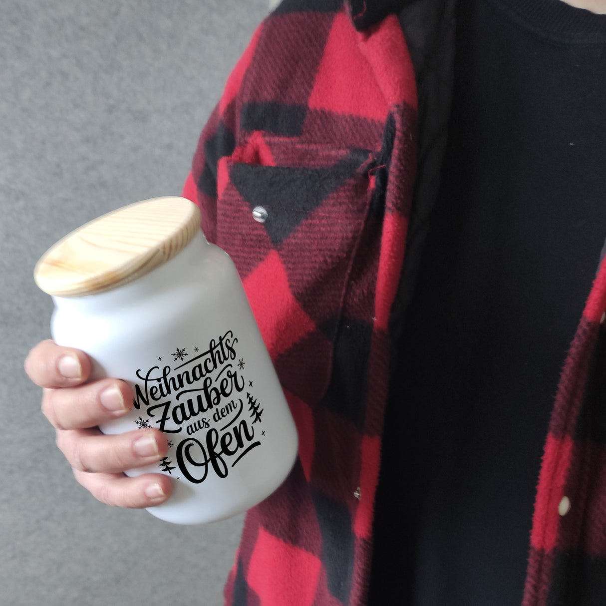 Weihnachtszauber Typografie Keksdose