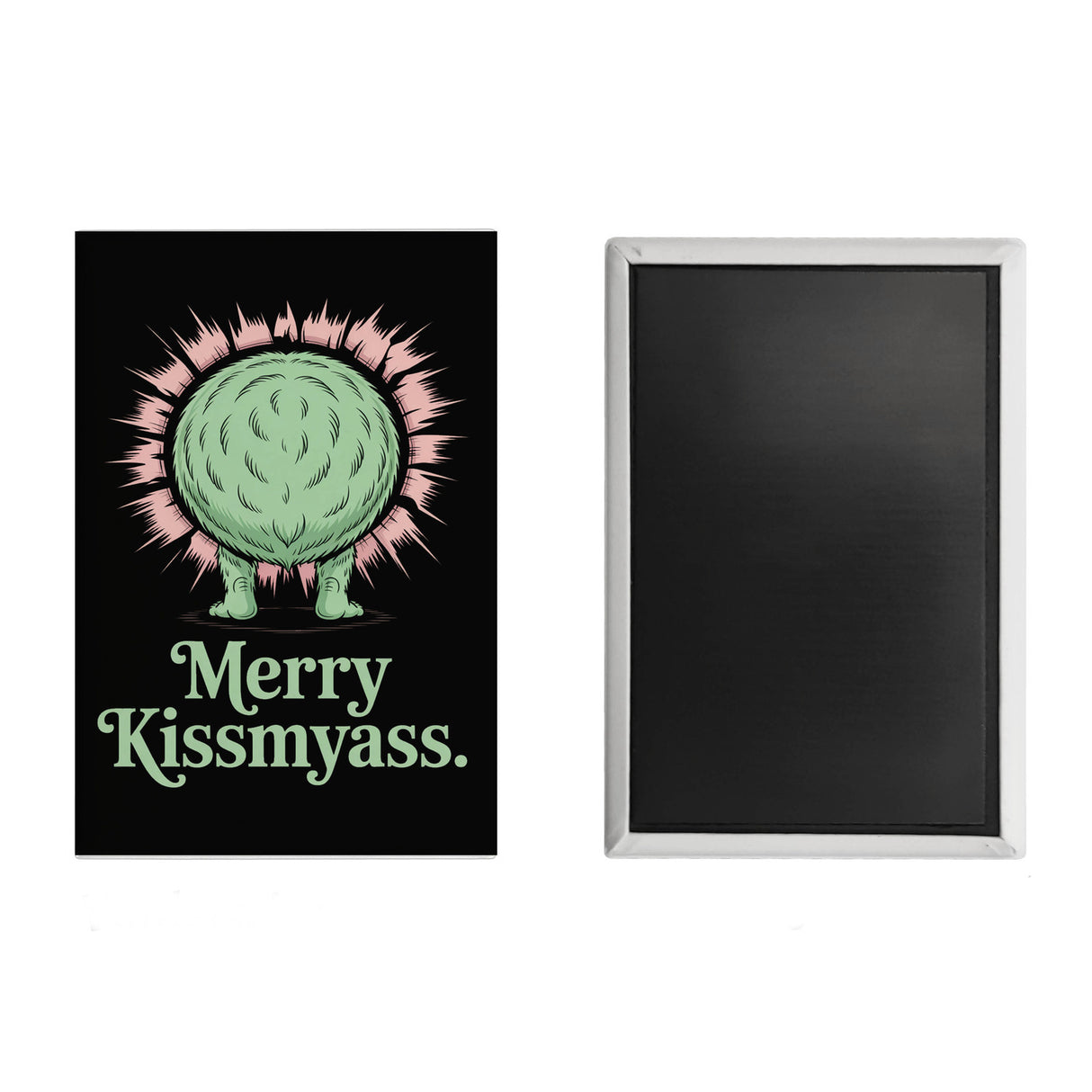 Hinterteil Weihnachtsmuffel Merry Kissmyass Souvenir Magnet Weihnachten