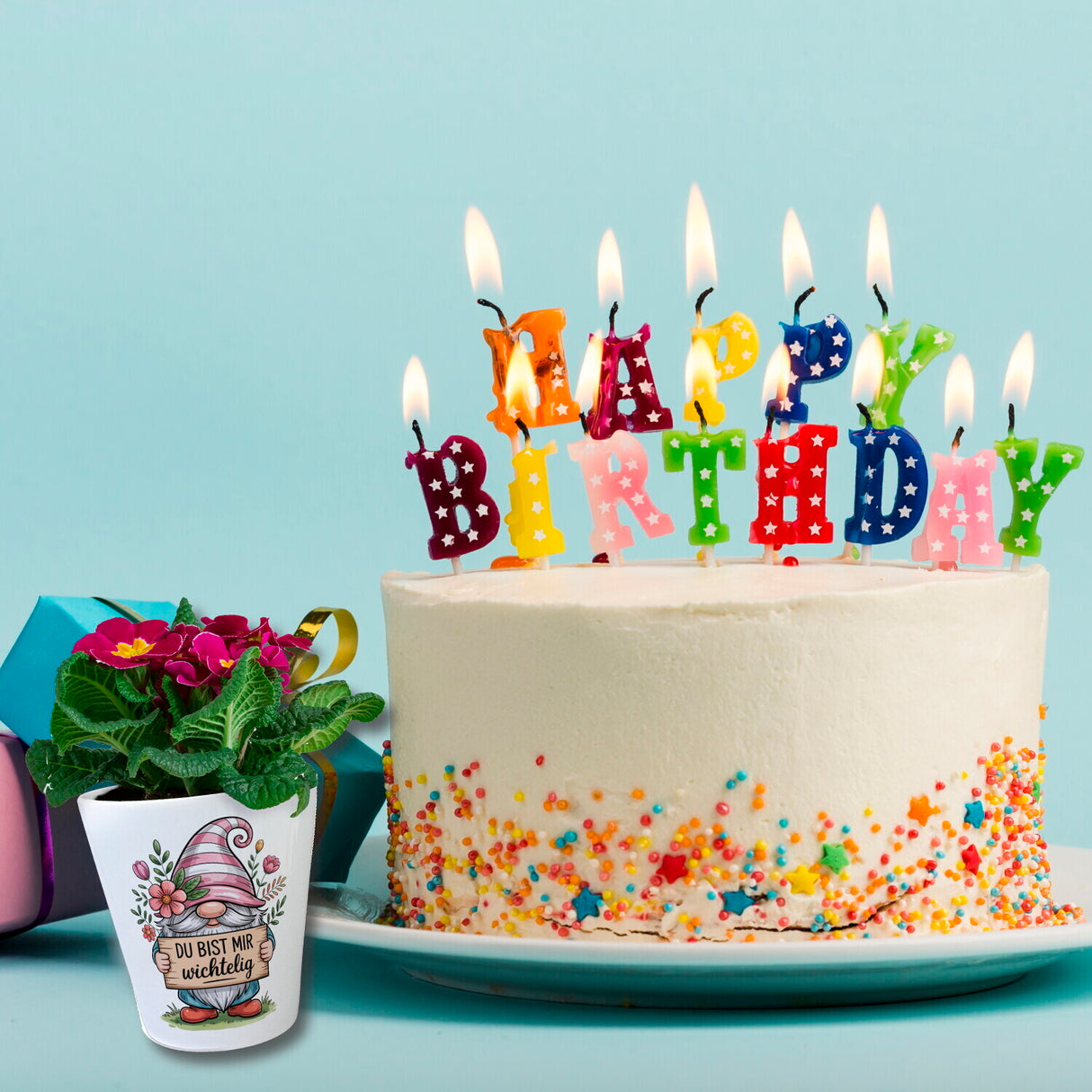 Du bist mir wichtelig Blumentopf für Pflanzenfreunde und Wichtelfans