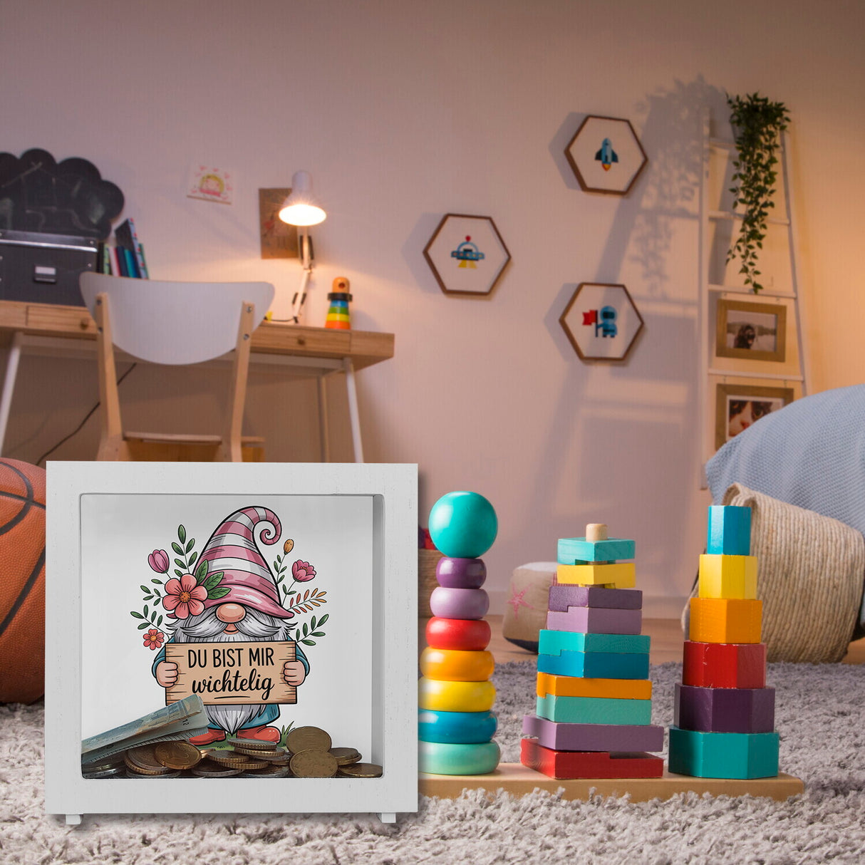 Du bist mir wichtelig Spardose für Pflanzenfreunde und Wichtelfans