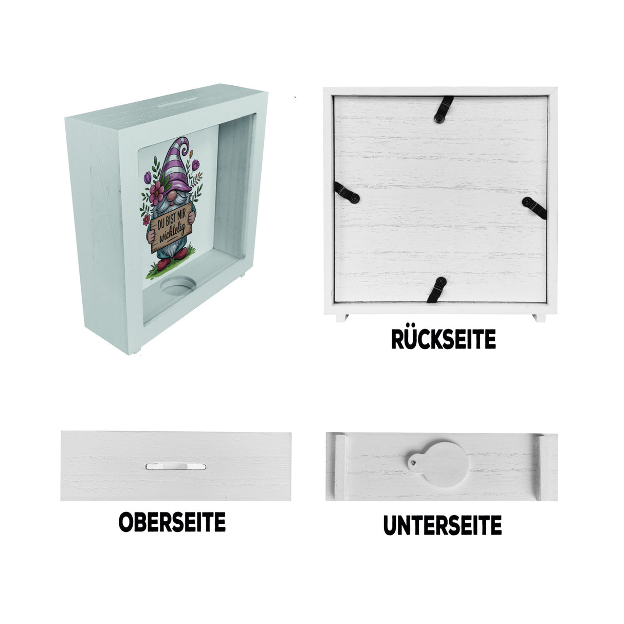 Du bist mir wichtelig Spardose für Pflanzenfreunde und Wichtelfans