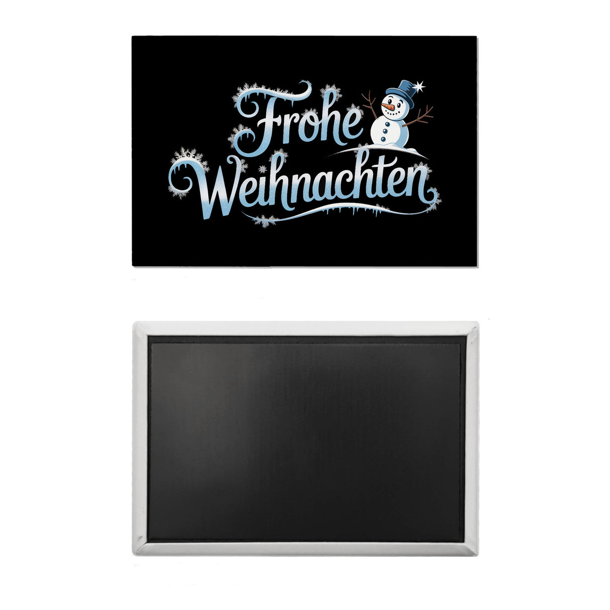 Frohe Weihnachten mit Schneemann Souvenir Magnet
