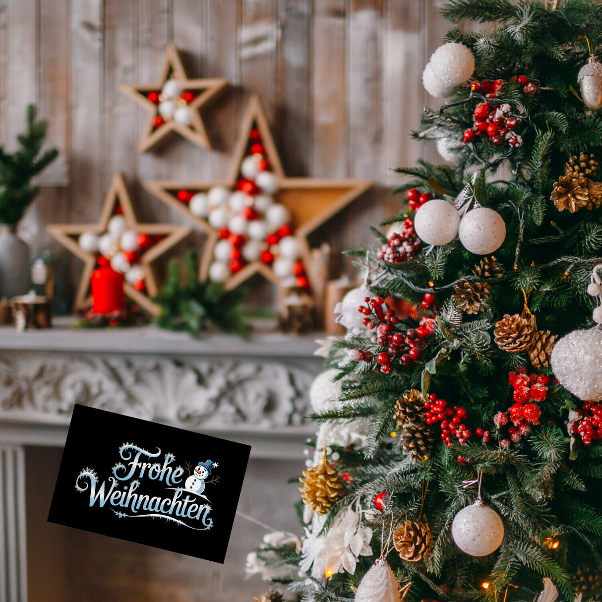 Frohe Weihnachten mit Schneemann Souvenir Magnet