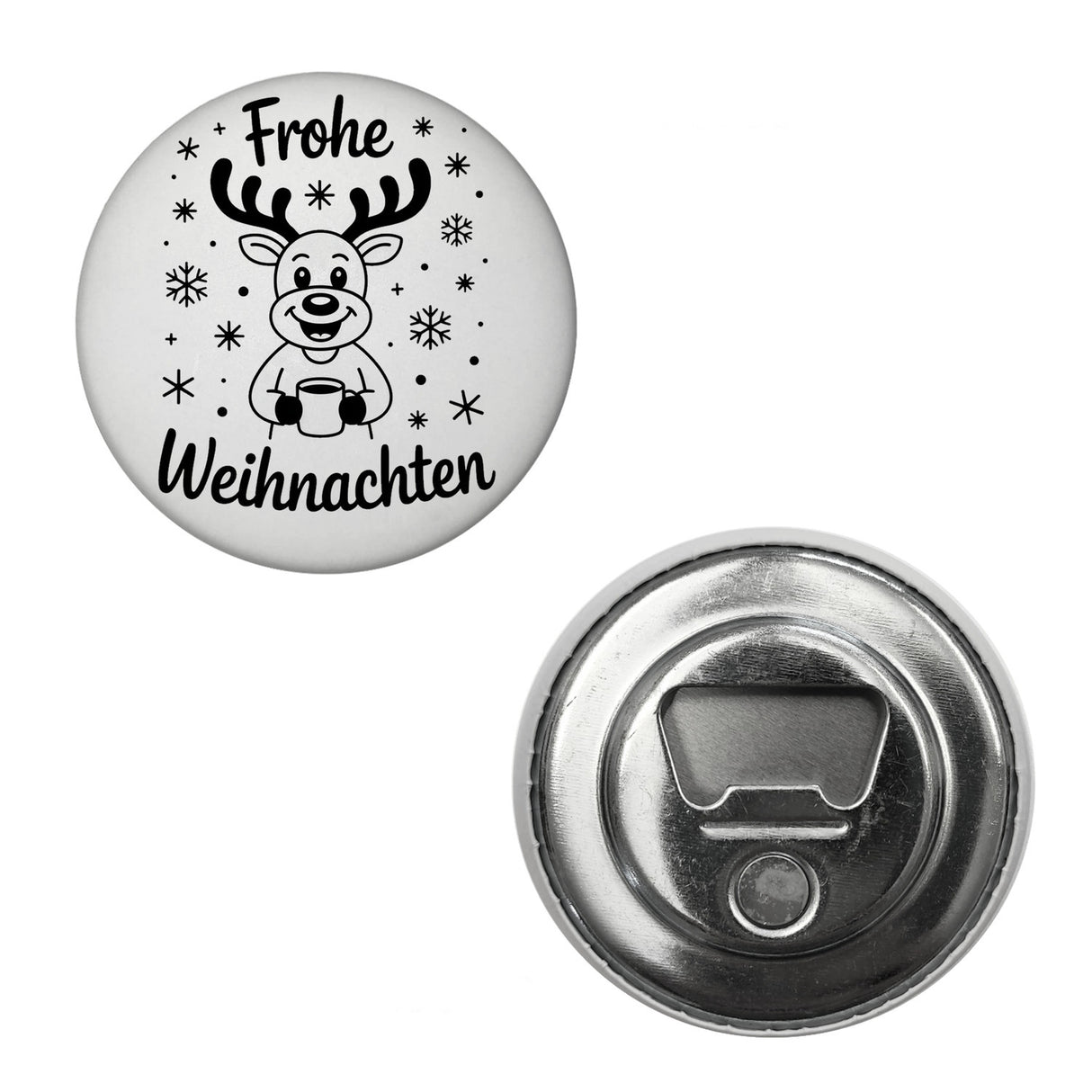 Frohe Weihnachten Cartoon Rentier Magnet