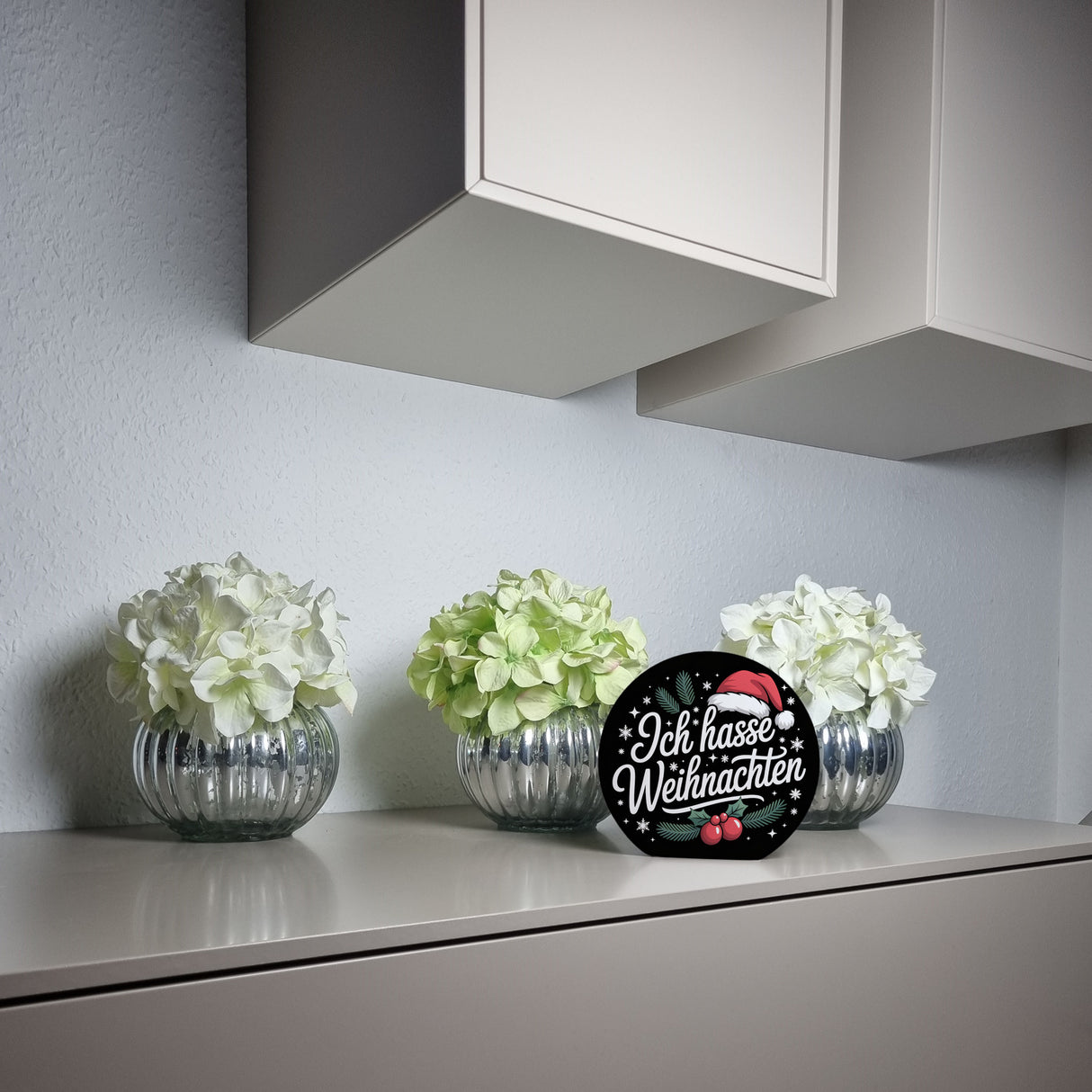 Ich hasse Weihnachten Spardose mit Weihnachtsmannhut