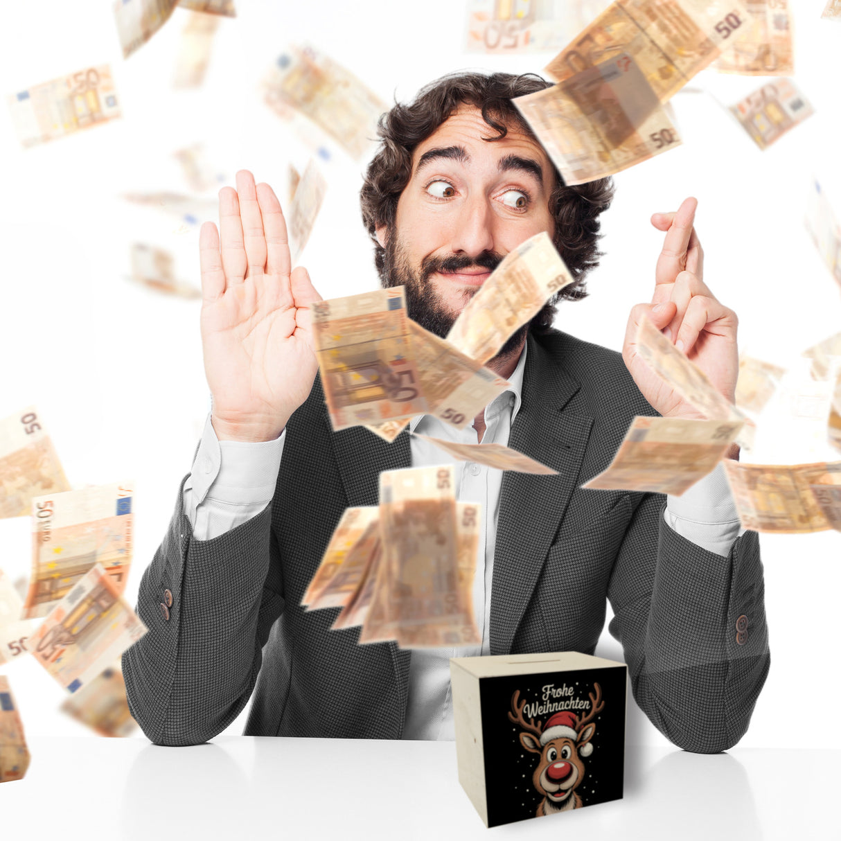 Rentier Frohe Weihnachten Spardose für Weihnachten