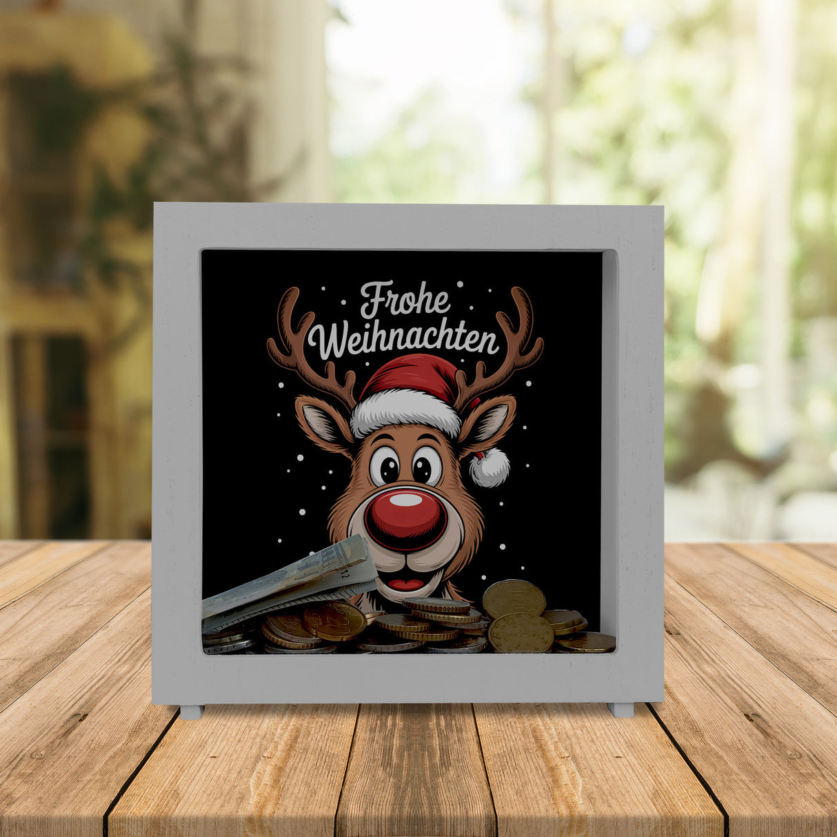 Rentier Frohe Weihnachten Spardose für Weihnachten