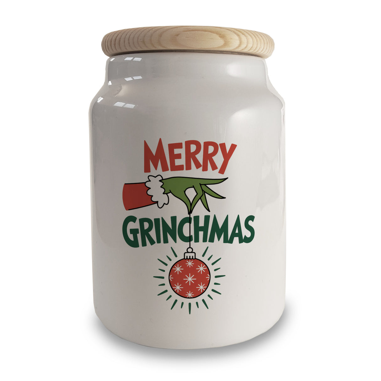 Weihnachtsmuffel-Hand merry Grinchmas Keksdose n