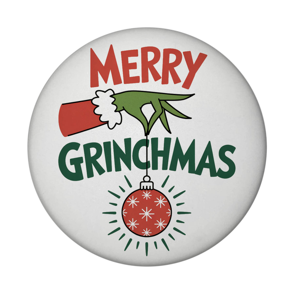 Weihnachtsmuffel-Hand merry Grinchmas Magnet