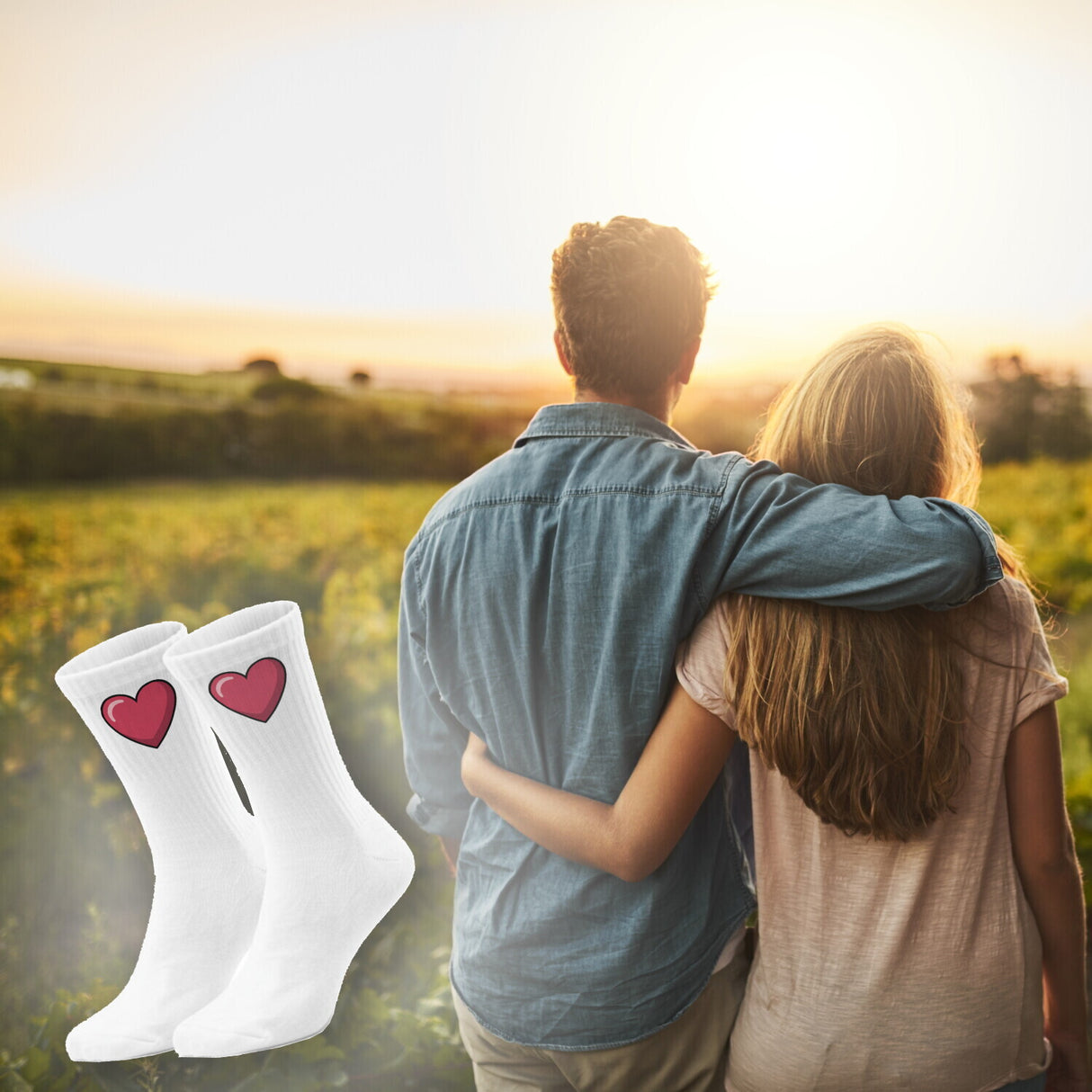 epicsocks Herzensmensch Rotes Herz Socken in 37-41 im Paar