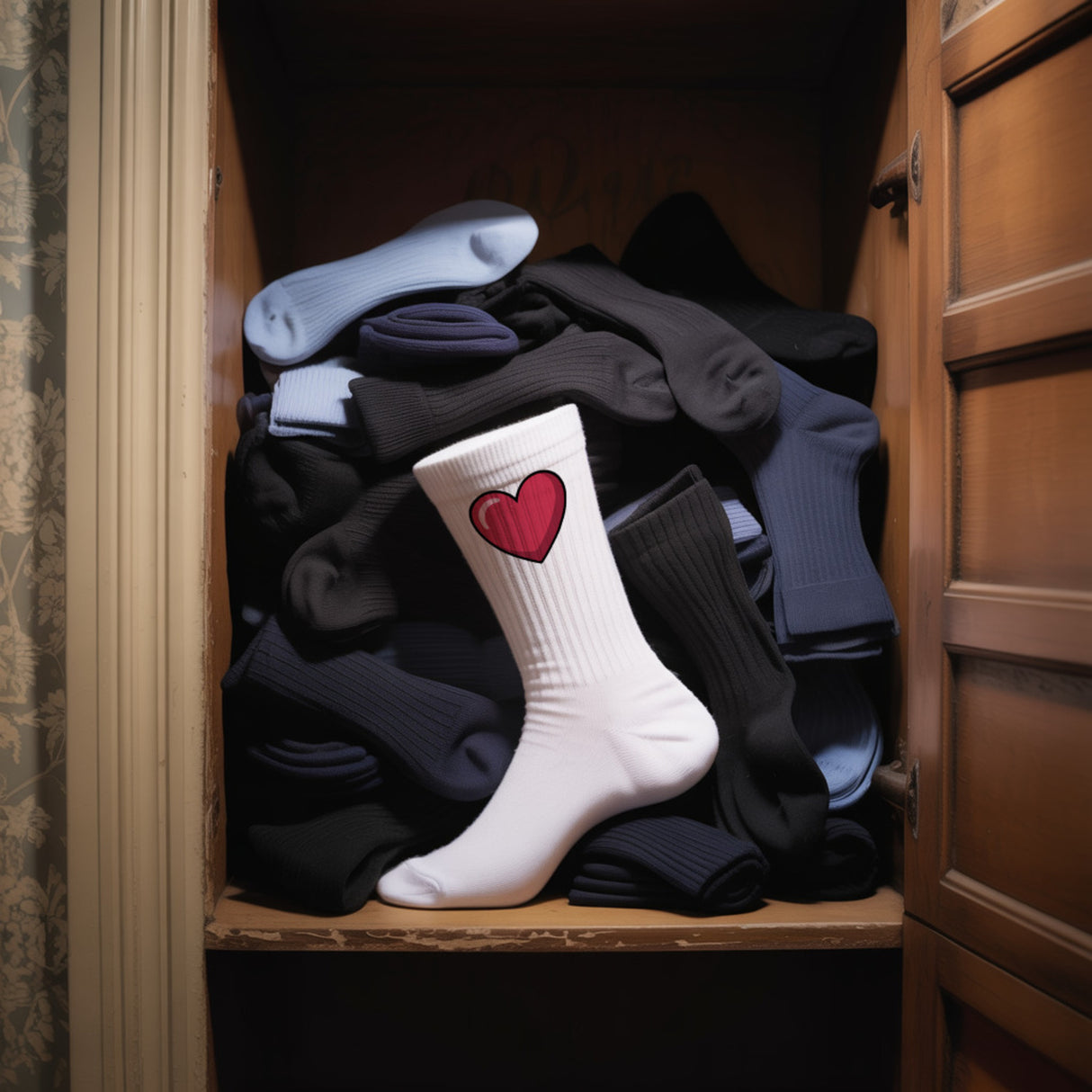 epicsocks Herzensmensch Rote Herzen Socken in 37-41 im Paar