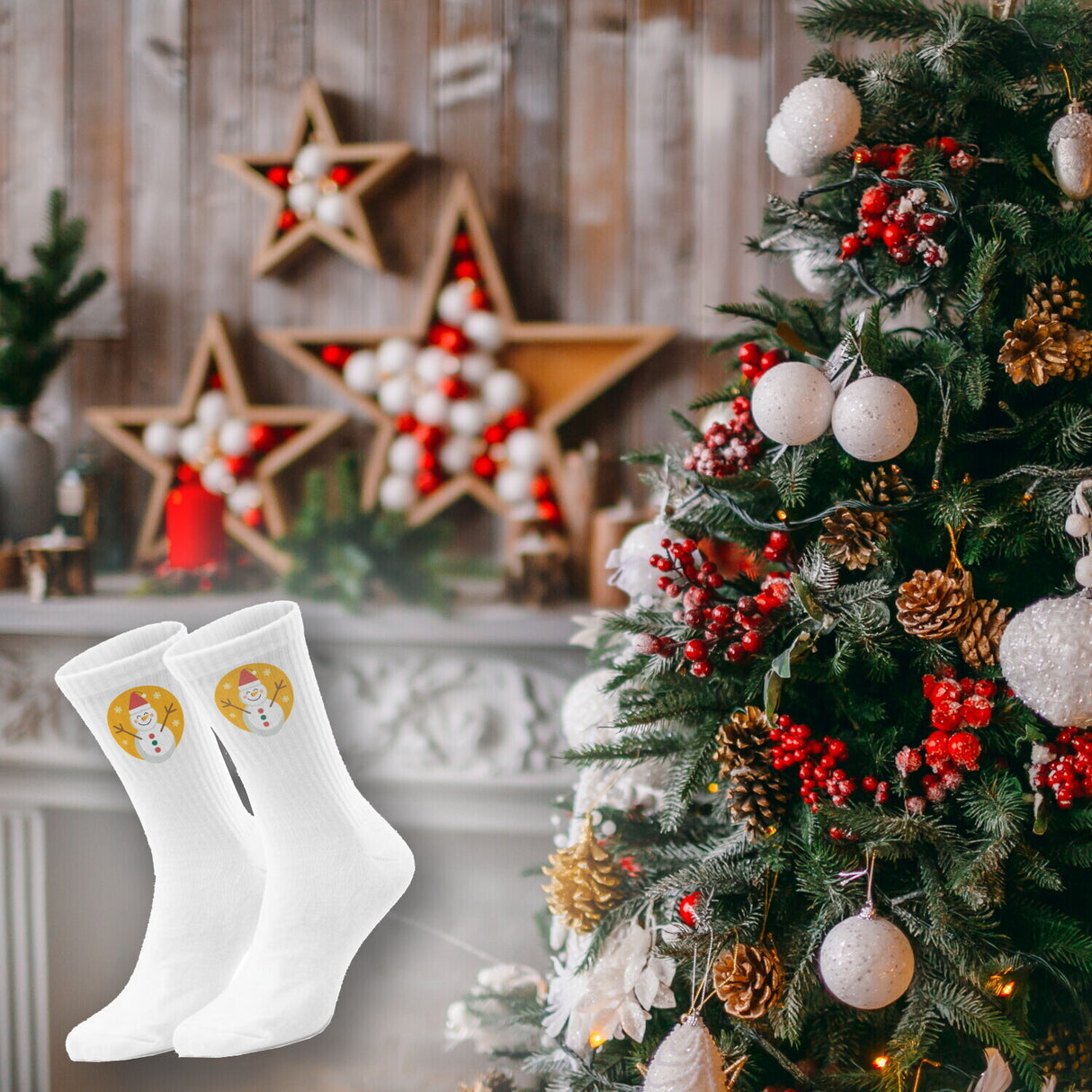 epicsocks Weihnachtsfreude Geschenke Socken in 37-41 im Paar