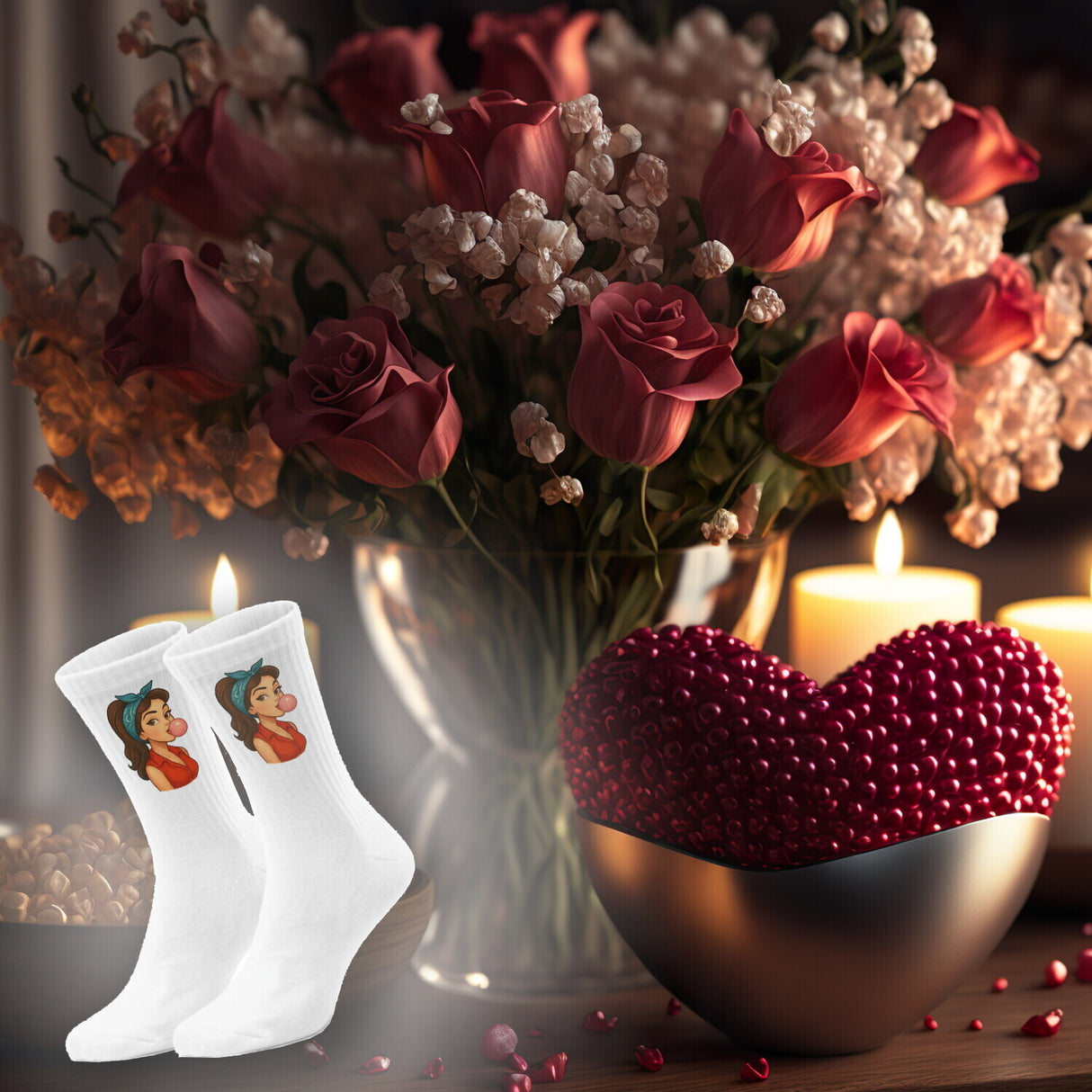 epicsocks Retro Vibes Kaugummi Pop Socken in 37-41 im Paar