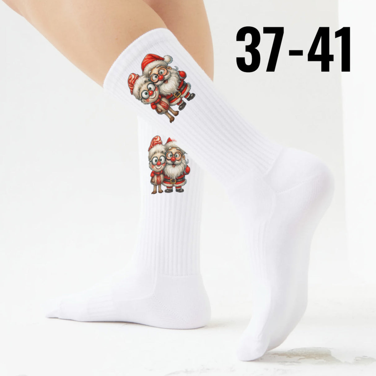 epicsocks Weihnachtsfreude Santa & Rentier Socken in 37-41 im Paar