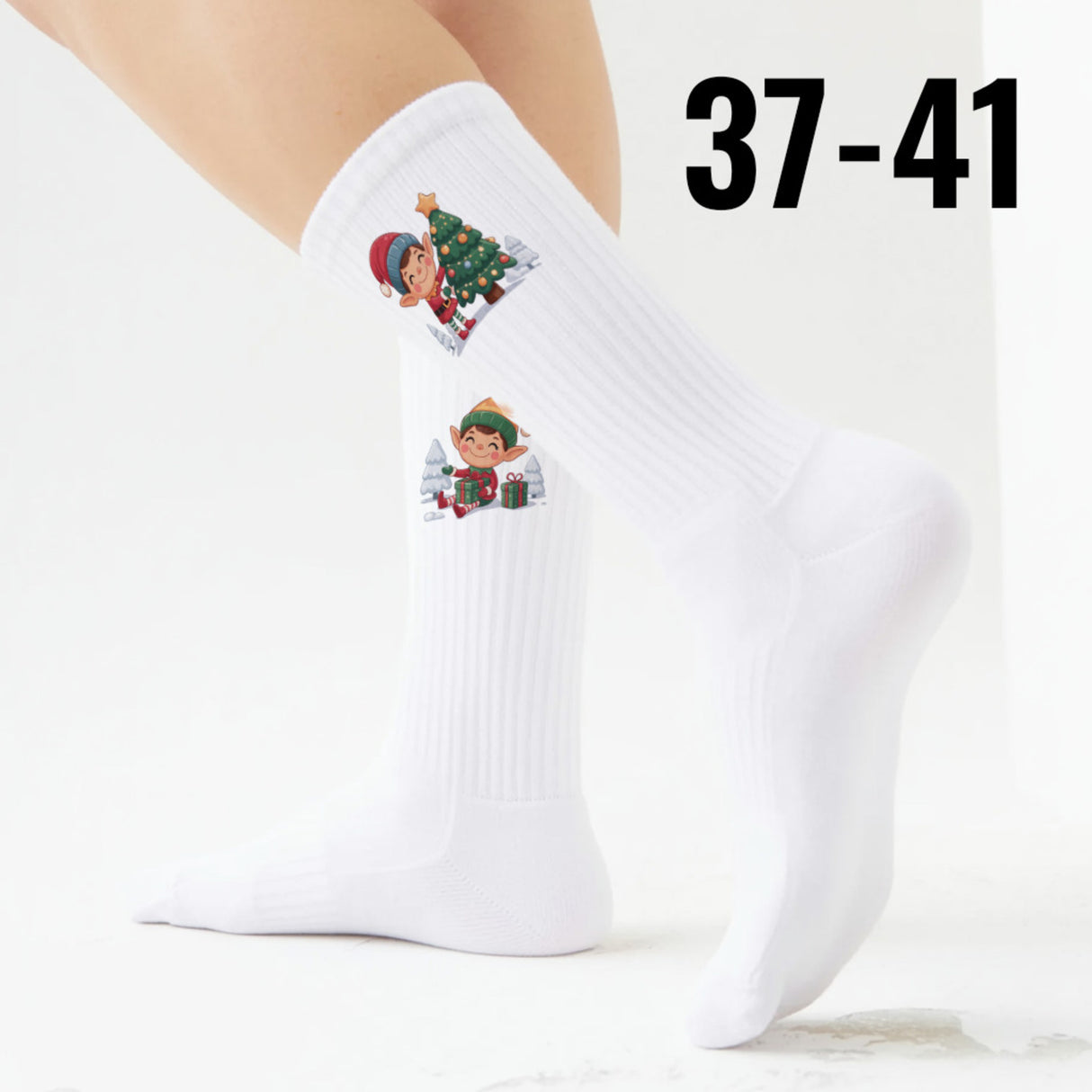 epicsocks Elf Joy Socken in 37-41 im 6er Set in Geschenkdose im 6er Set in Geschenkbox