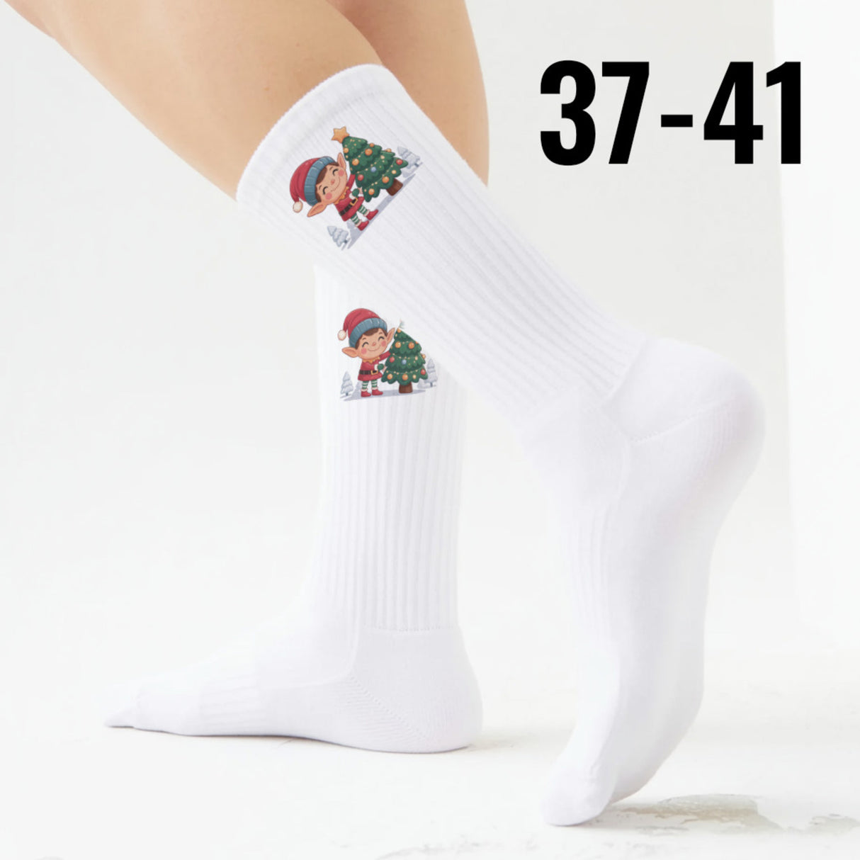 epicsocks Elf Joy Baumschmuck Socken in 37-41 im Paar