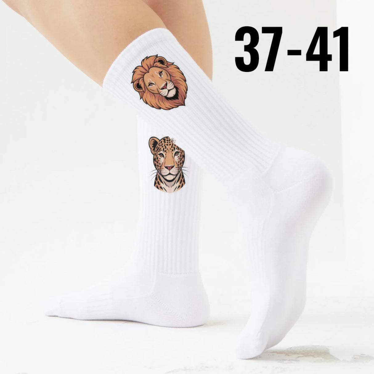 epicsocks Big Six Safari Raubkatzen Socken in 37-41 im Paar