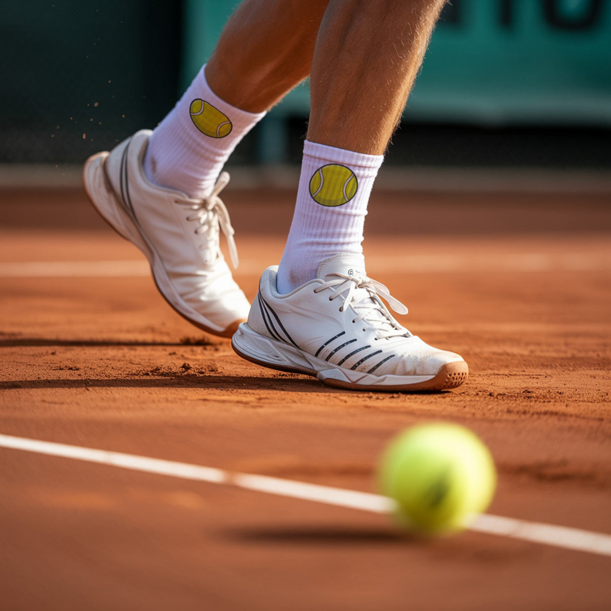 epicsocks Top Spin Tennisball Socken in 37-41 im Paar