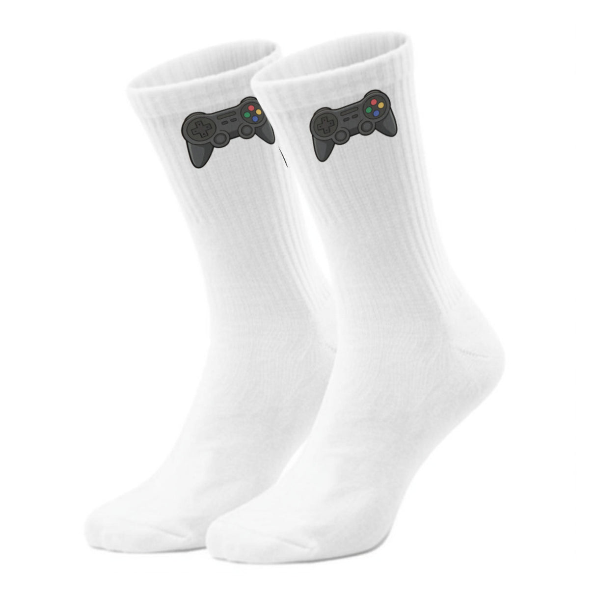 epicsocks Gamer Glam Schwarzer Controller Socken in 37-41 im Paar