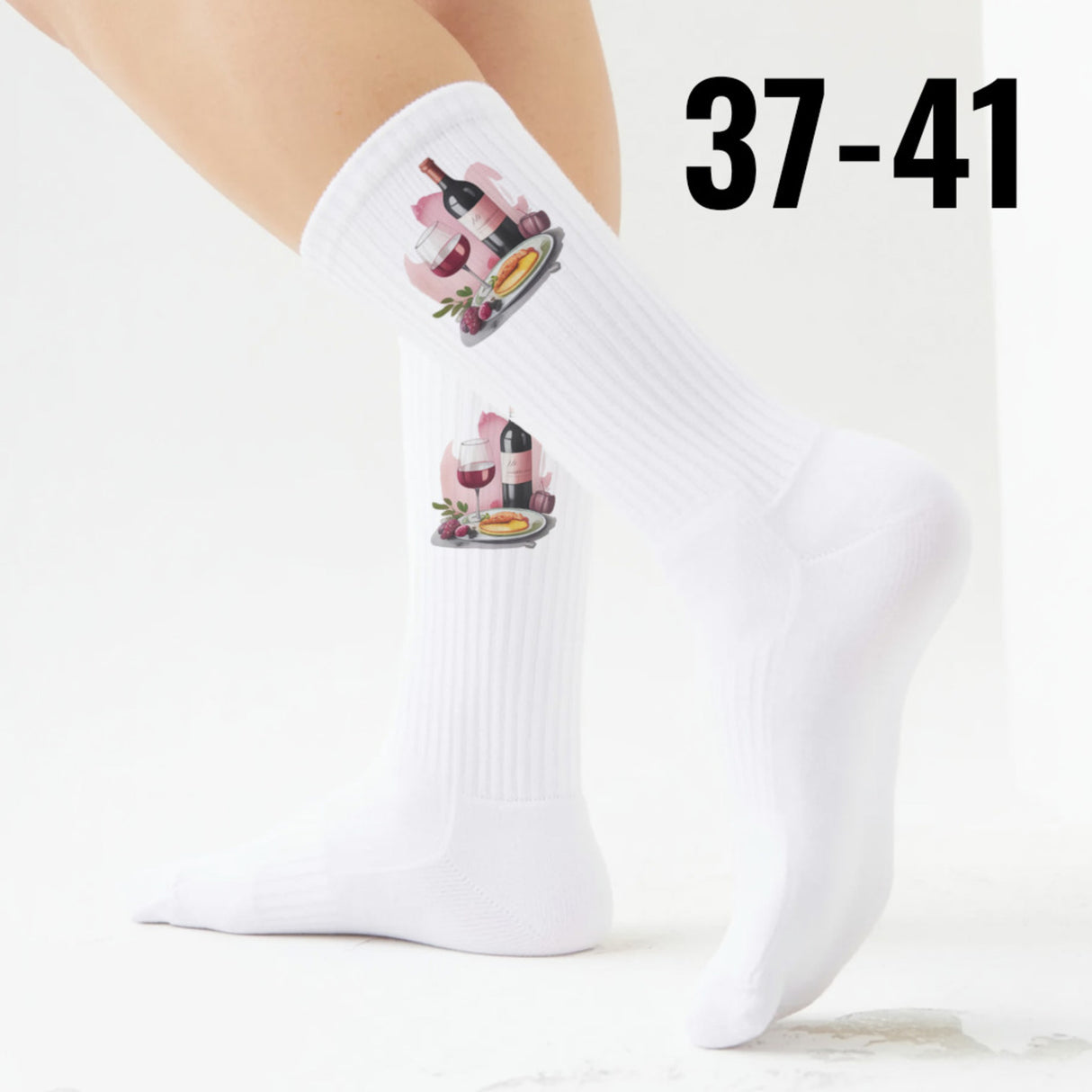 epicsocks WineWhisper Vino & Nachtisch Socken in 37-41 im Paar