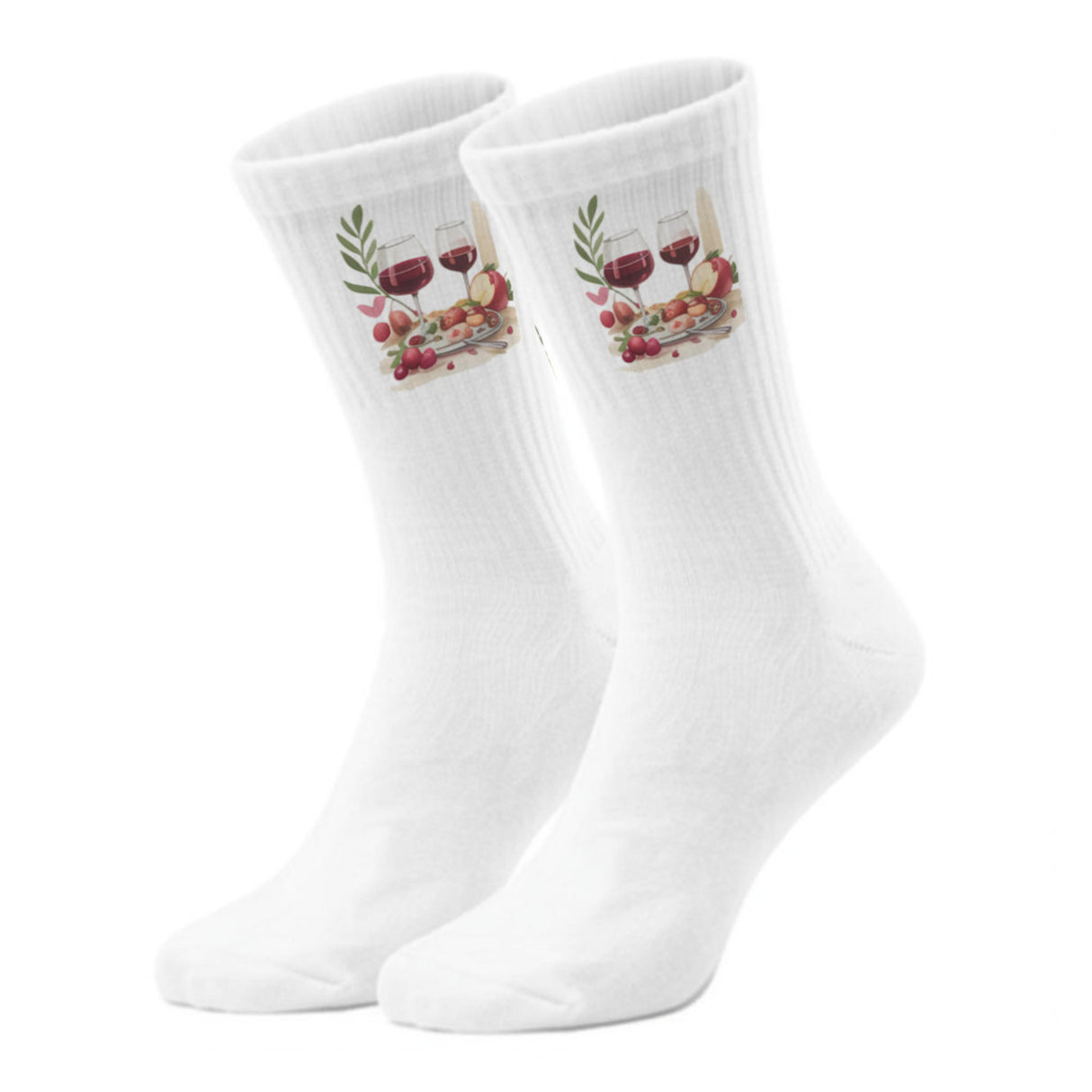 epicsocks WineWhisper Weinglas & Snacks Socken in 37-41 im Paar