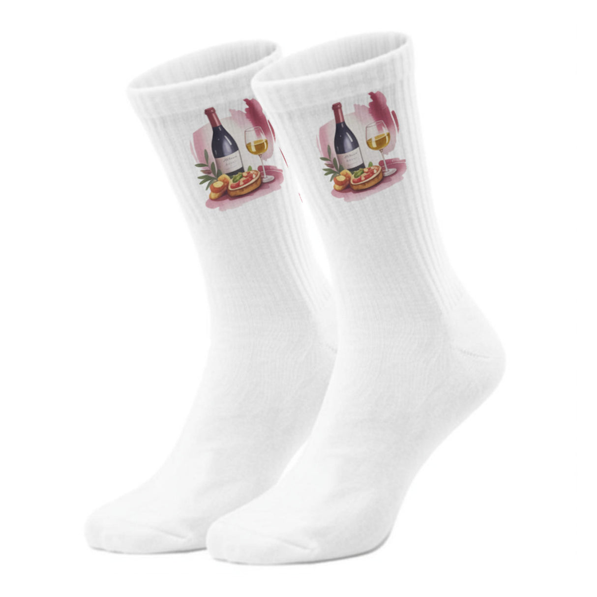 epicsocks WineWhisper Rotwein & Baguette Socken in 37-41 im Paar