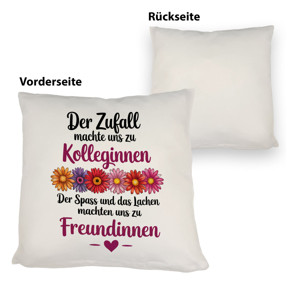 Beste Kollegin Kissen mit Spruch nicht nur Kolleginnen sondern Freundinnen