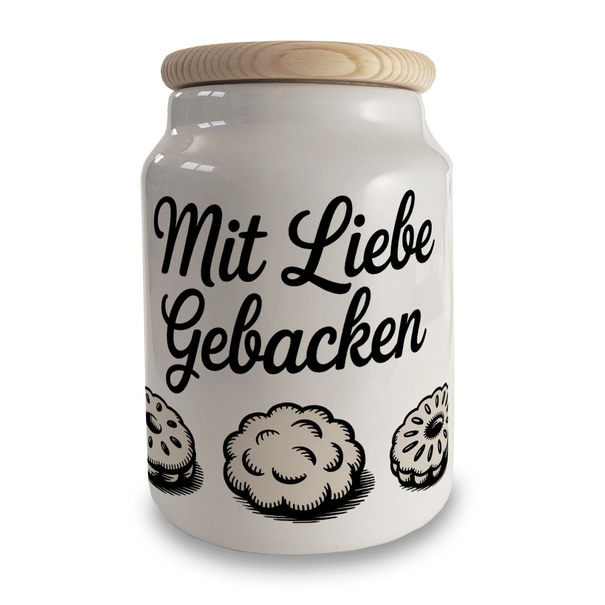 Vintage Keksdose mit Liebe gebacken
