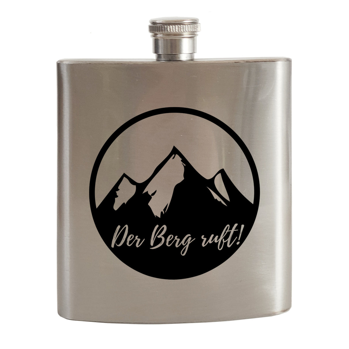 Der Berg ruft! Flachmann Berggipfel