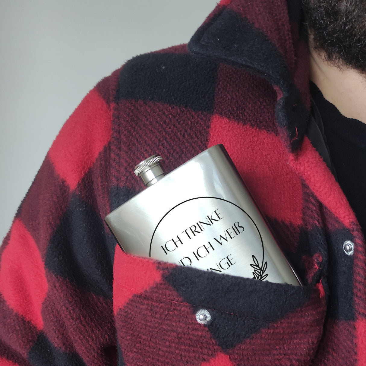 Ich Trinke und weiß Dinge Flachmann